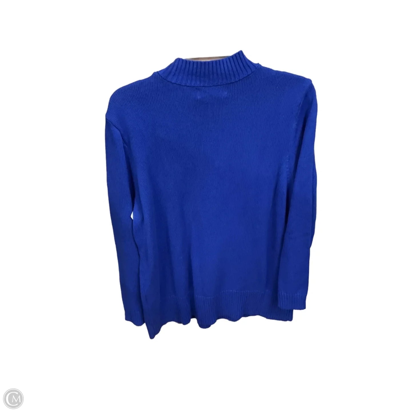 Sweater By Karen Scott In Blue, Size: Xxl