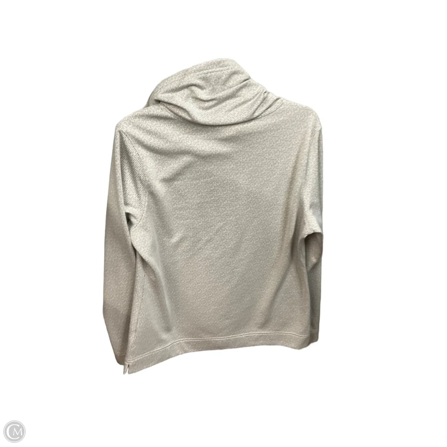 Athletic Top Long Sleeve Collar By The North Face In Grey, Size: Xl