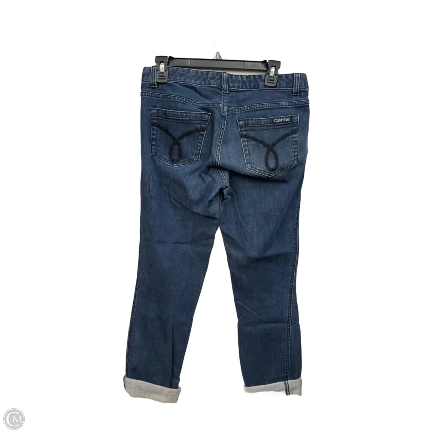 Jeans Boyfriend By Calvin Klein In Blue Denim, Size: 8