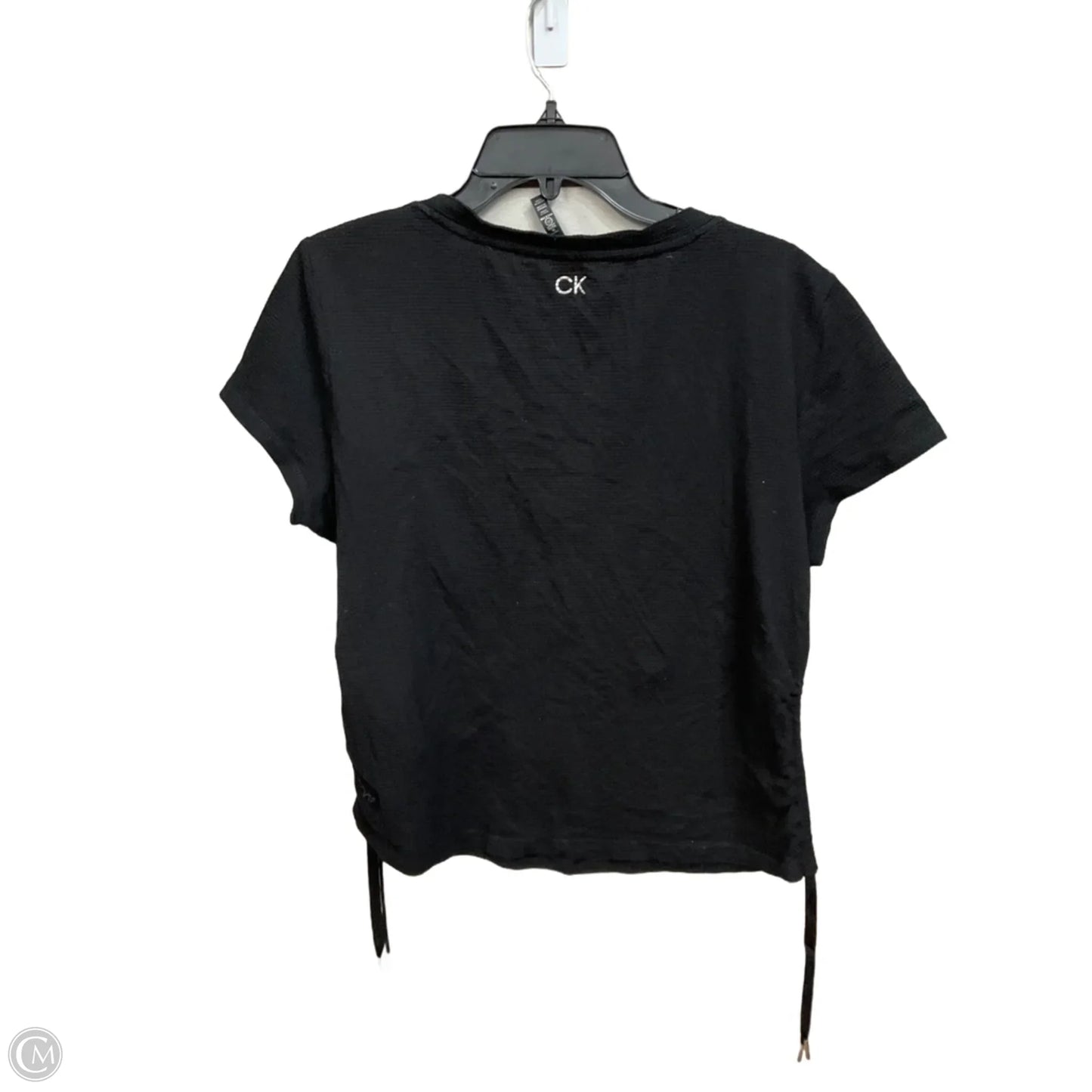 Top Short Sleeve By Calvin Klein Performance In Black, Size: Xl