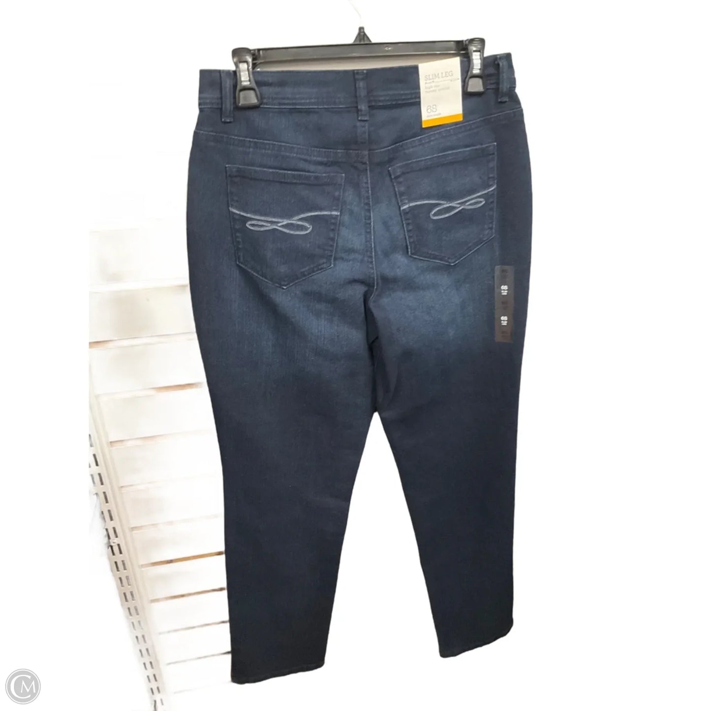 Jeans Straight By Style And Company In Blue Denim, Size: 6