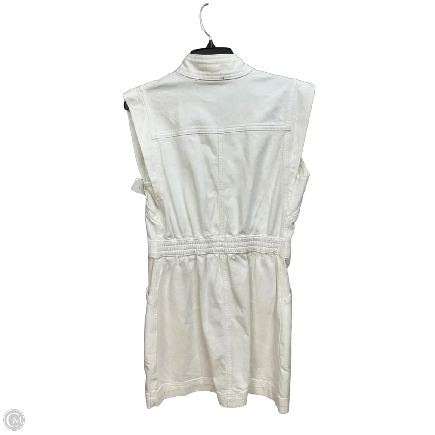 Dress Casual Midi By Express In White Denim, Size: 0