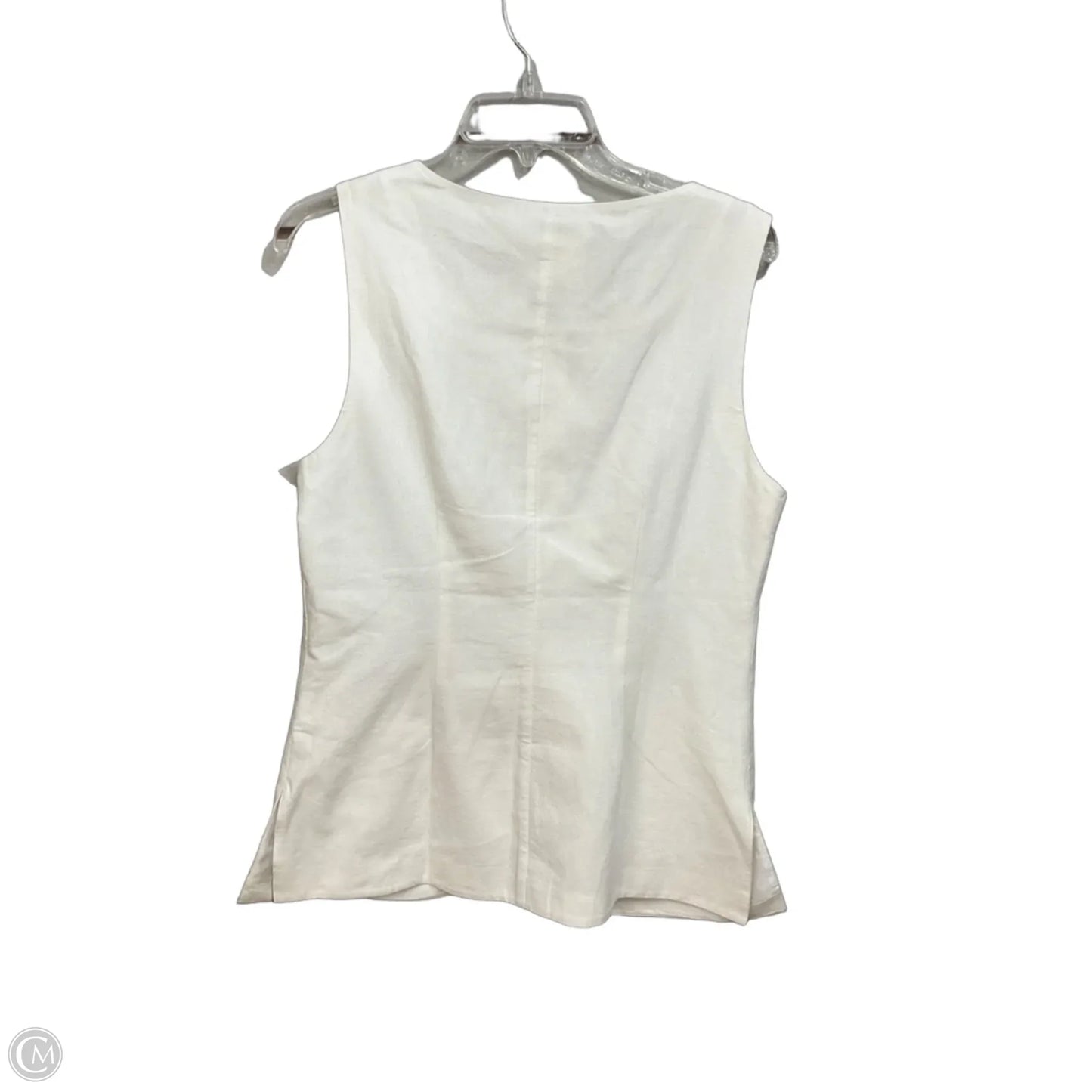 Top Sleeveless By Anthropologie In Cream, Size: M