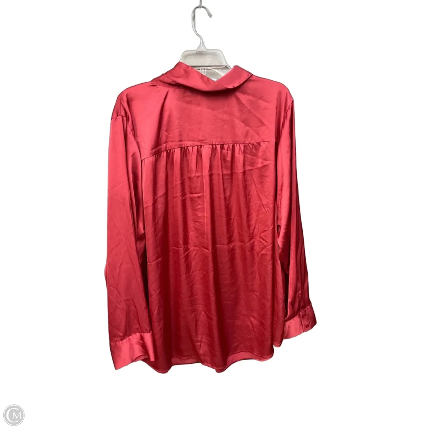 Blouse Long Sleeve By Torrid In Pink, Size: 4x