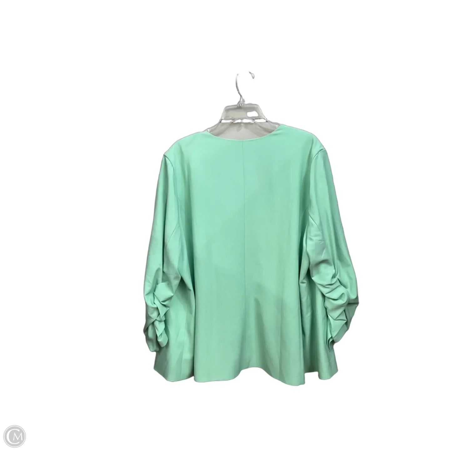 Blazer By Skies Are Blue In Green, Size: 2x