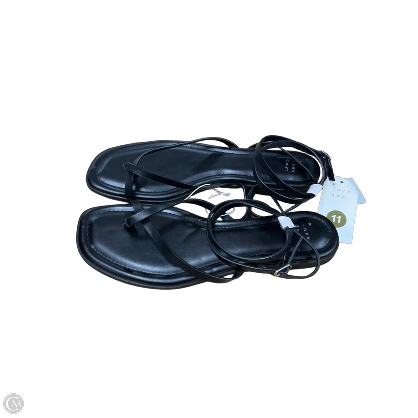 Sandals Flats By A New Day In Black, Size: 11