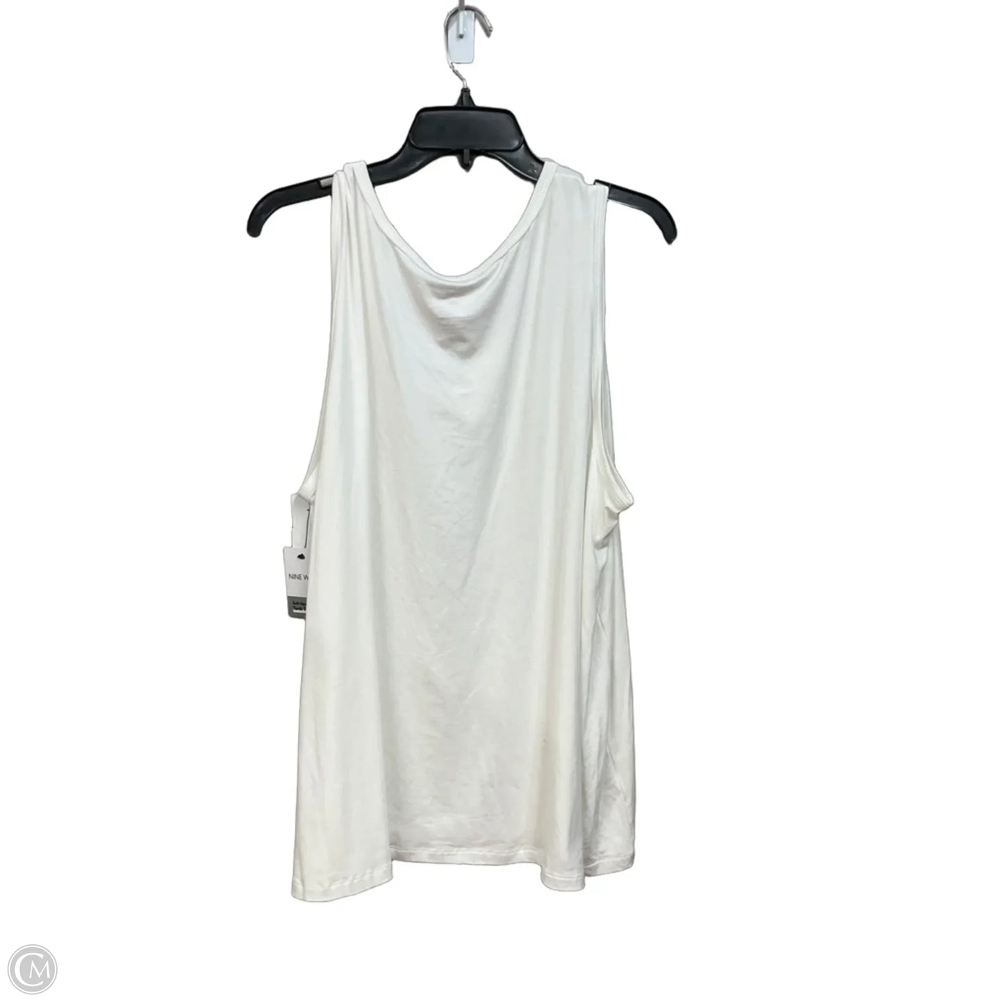 Top Sleeveless Basic By Nine West In White, Size: 2x