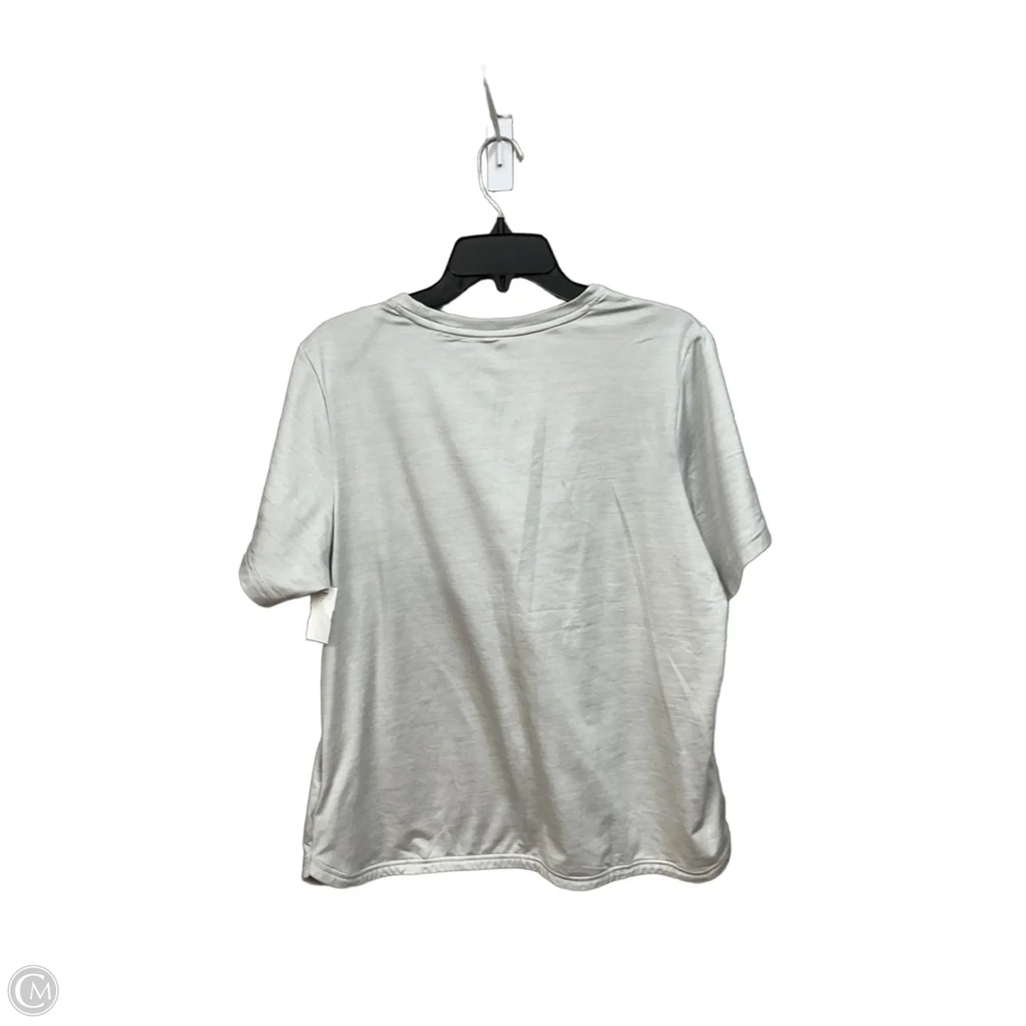 Athletic Top Short Sleeve By Puma In Grey, Size: Xl
