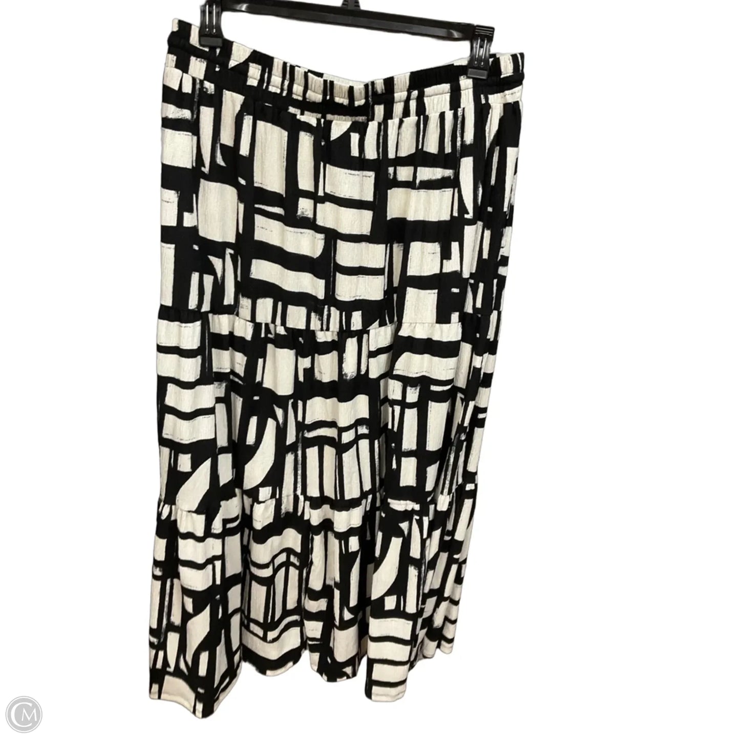 Skirt Maxi By Caslon In Black & White, Size: 16