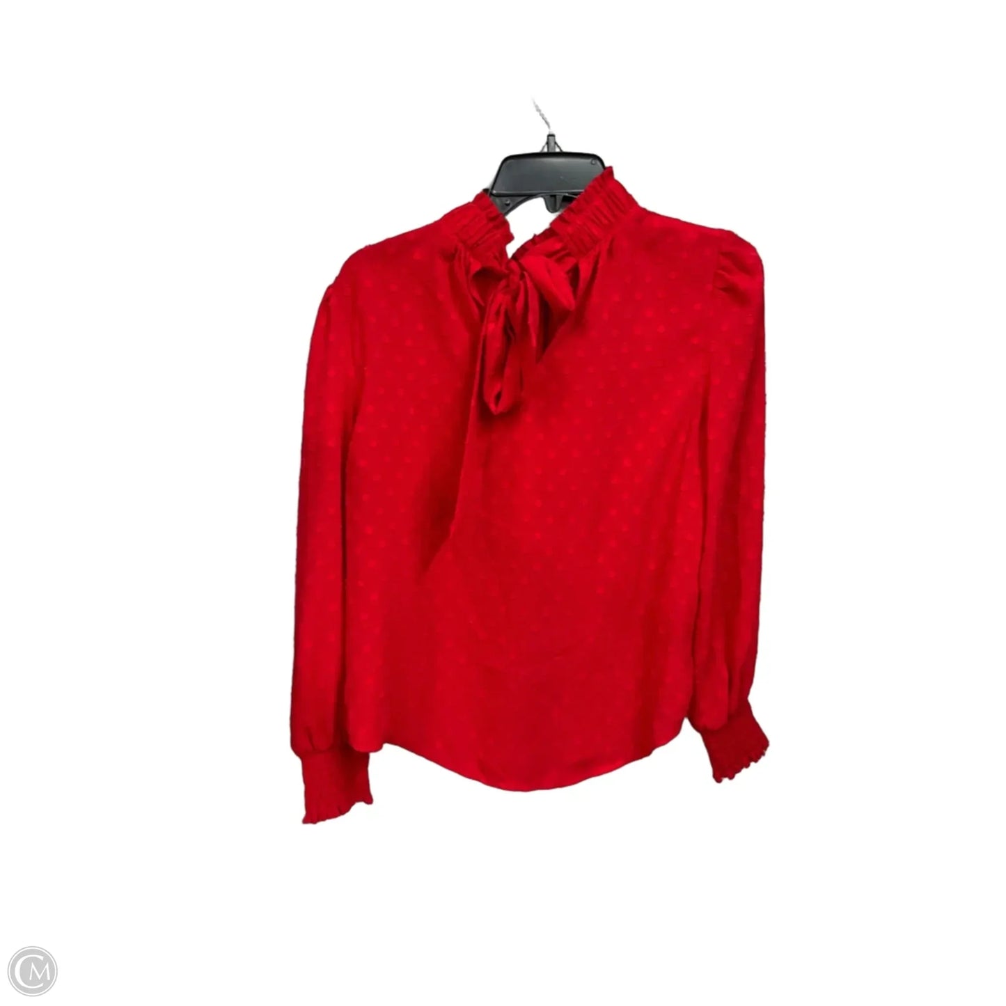 Blouse Long Sleeve By Loft In Red, Size: S