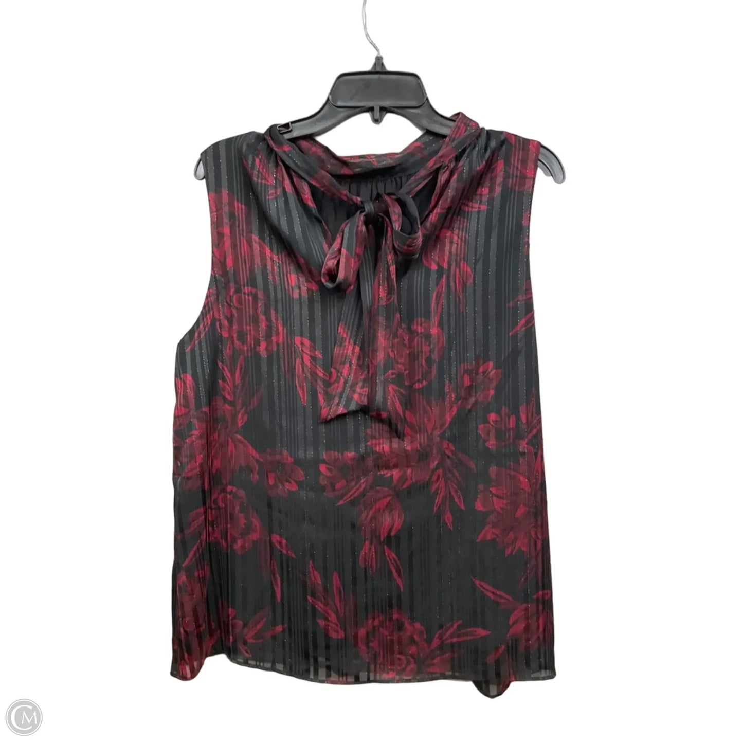 Top Sleeveless By White House Black Market In Floral Print, Size: L