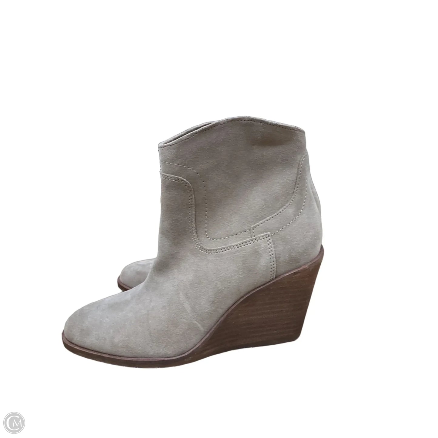 Boots Ankle Heels By Lucky Brand In Tan, Size: 7