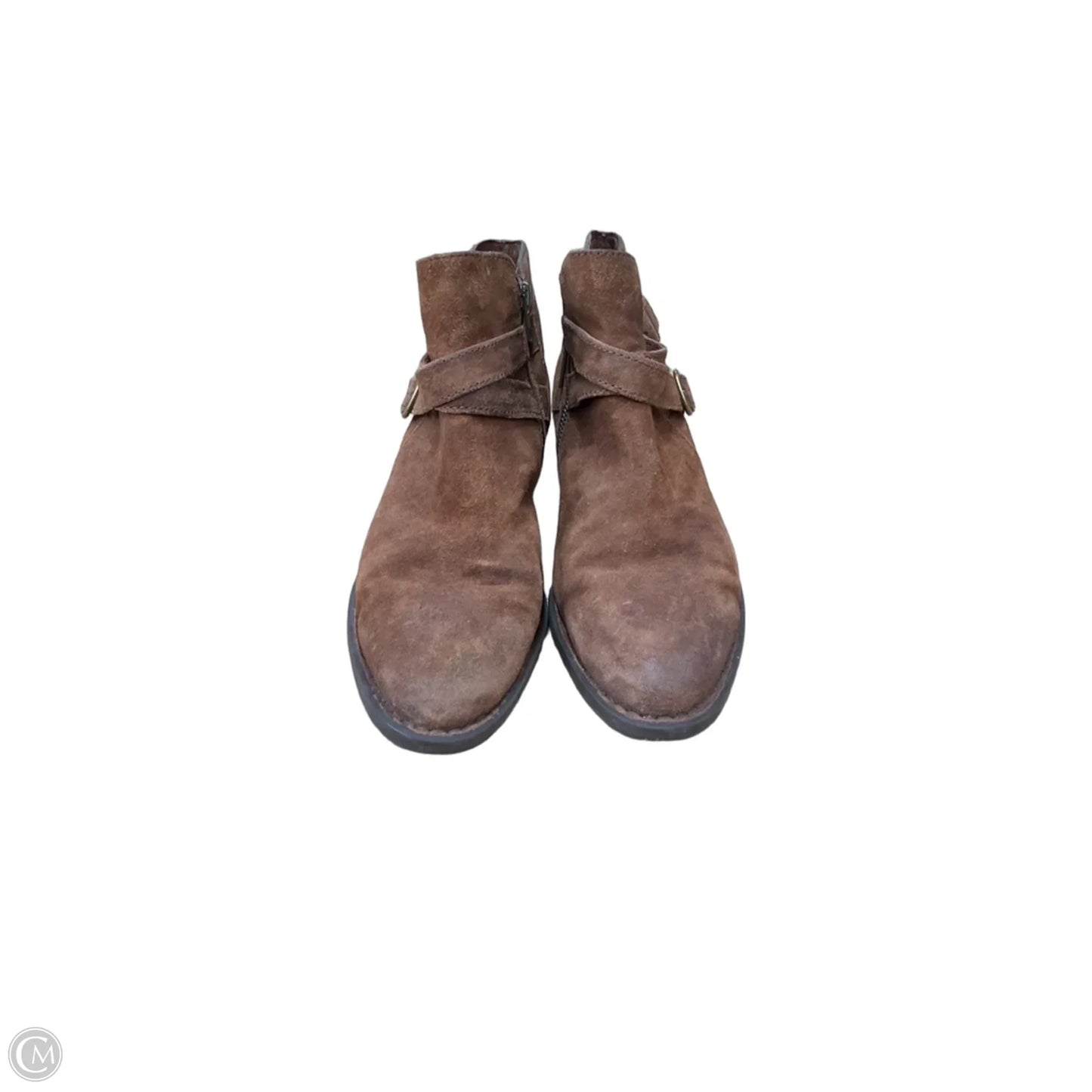 Boots Ankle Heels By Born In Brown, Size: 10