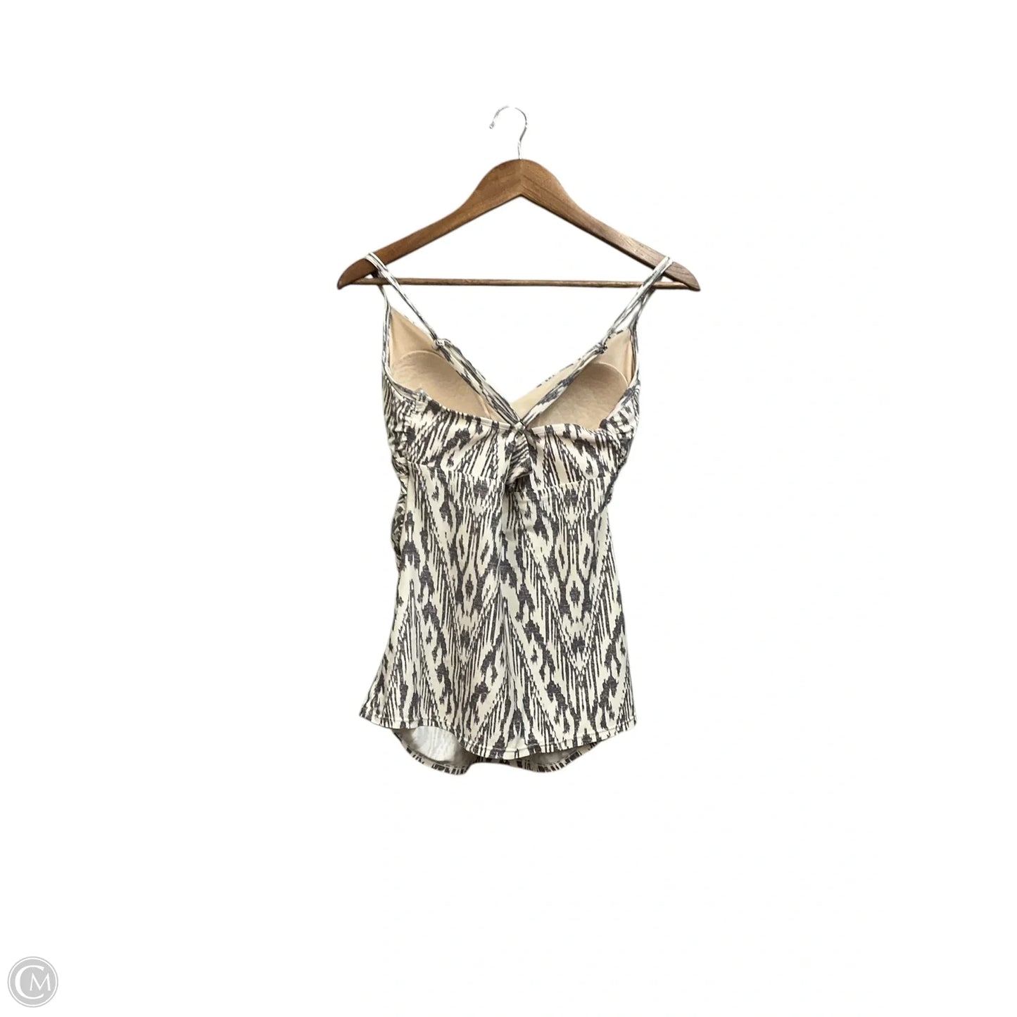 Swimsuit Top By Liz Lange Maternity In Grey & White, Size: M