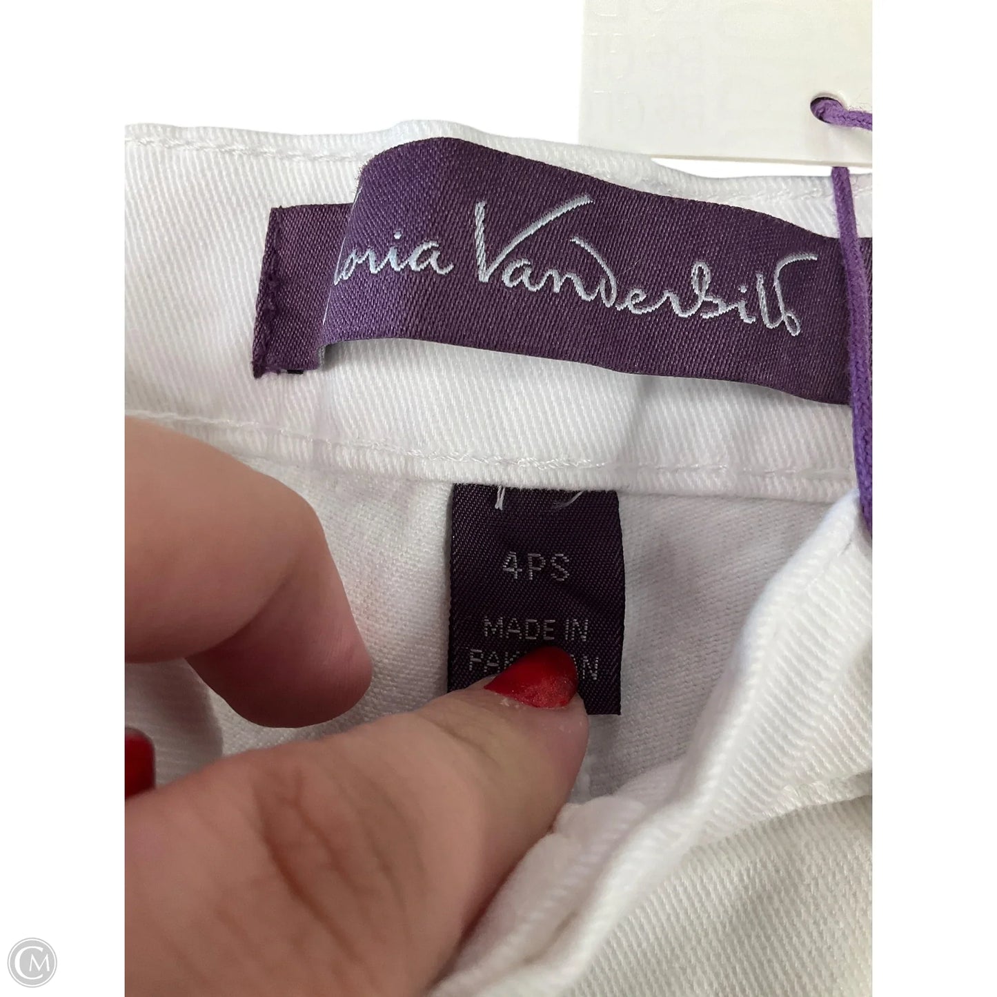 Pants Other By Gloria Vanderbilt In White Denim, Size: 4