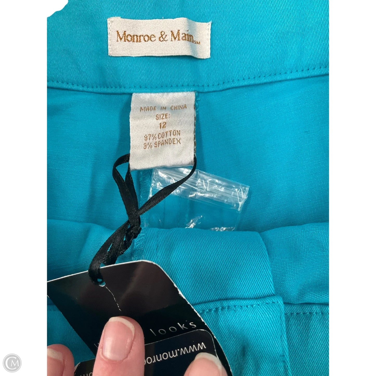 Capris By Monroe And Main In Teal, Size: 12