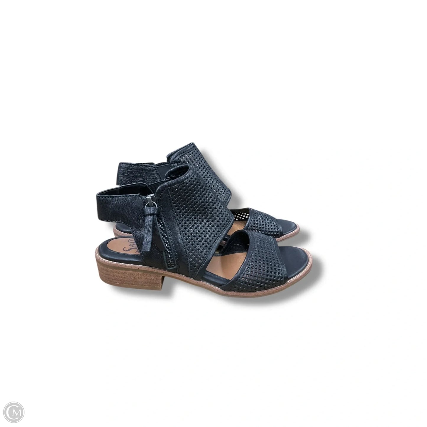 Sandals Heels Block By Sofft In Black, Size: 6