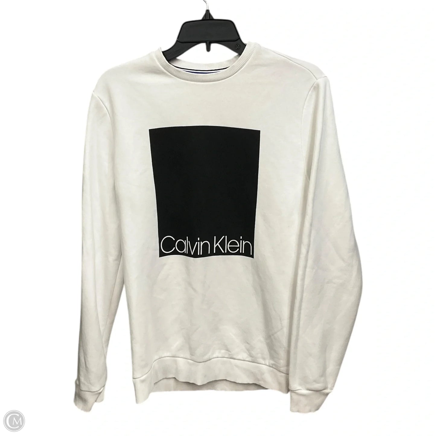 Sweatshirt Collar By Clothes Mentor In White, Size: S
