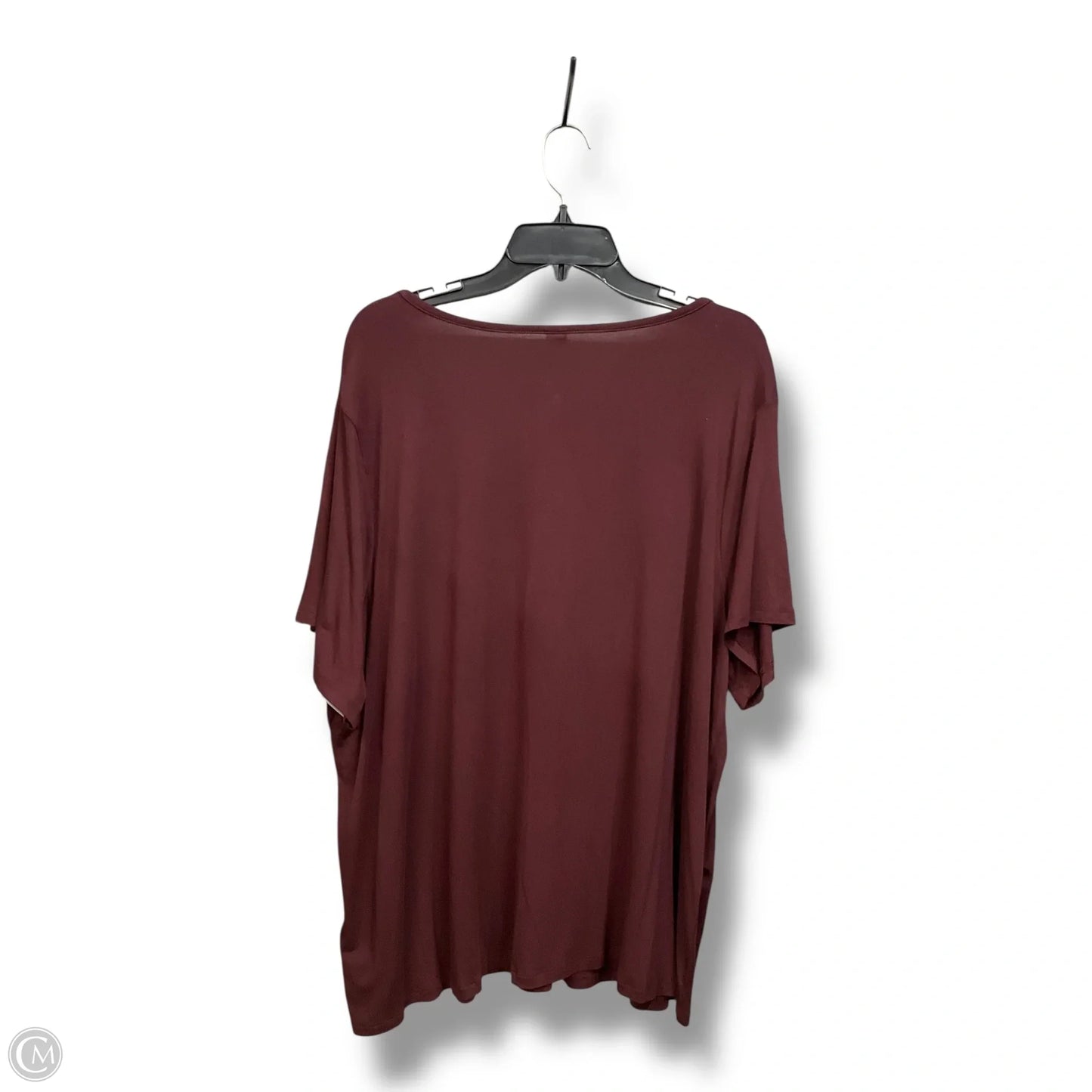 Top Short Sleeve By Old Navy In Maroon, Size: Xxl