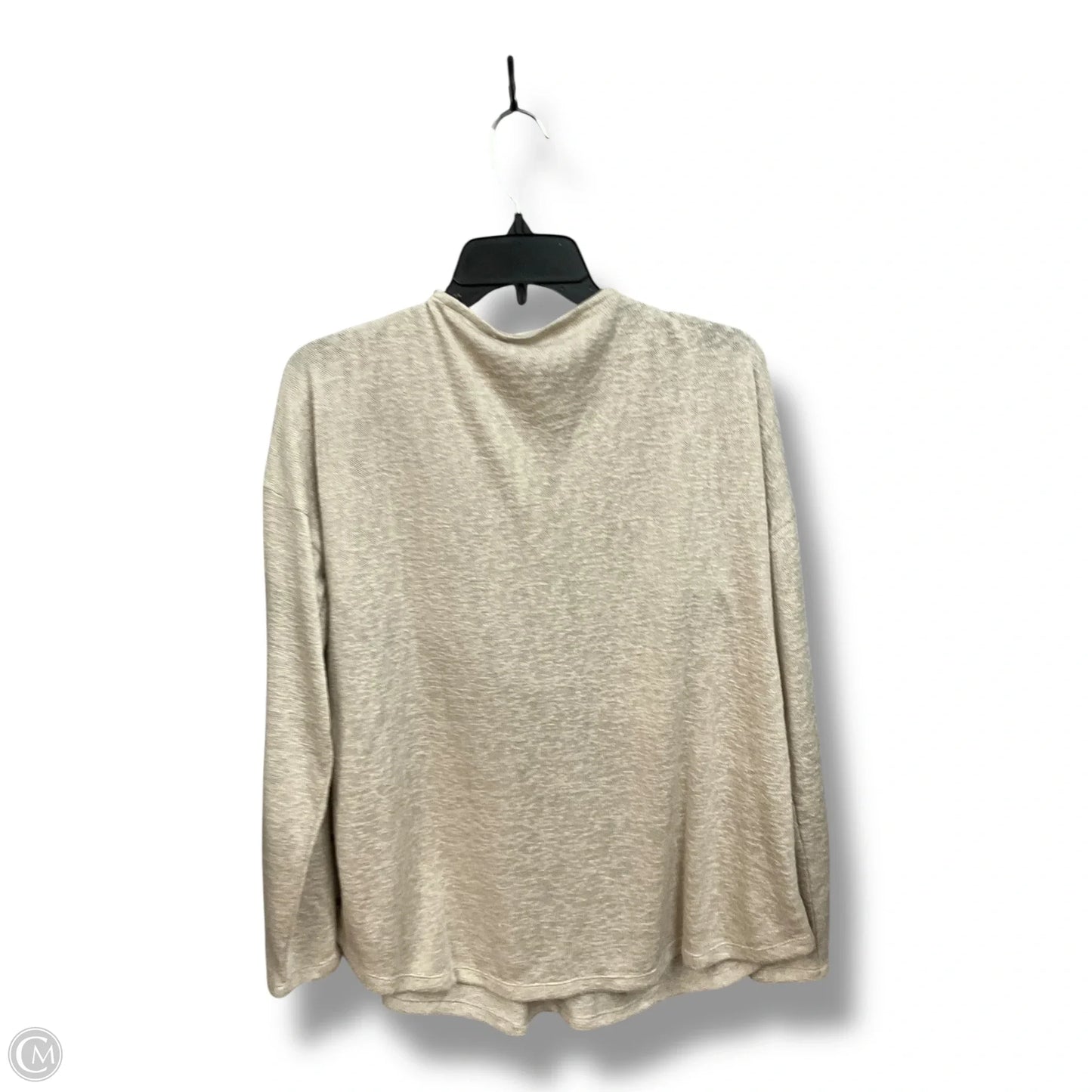 Top Long Sleeve By Soft Surroundings In Tan, Size: L