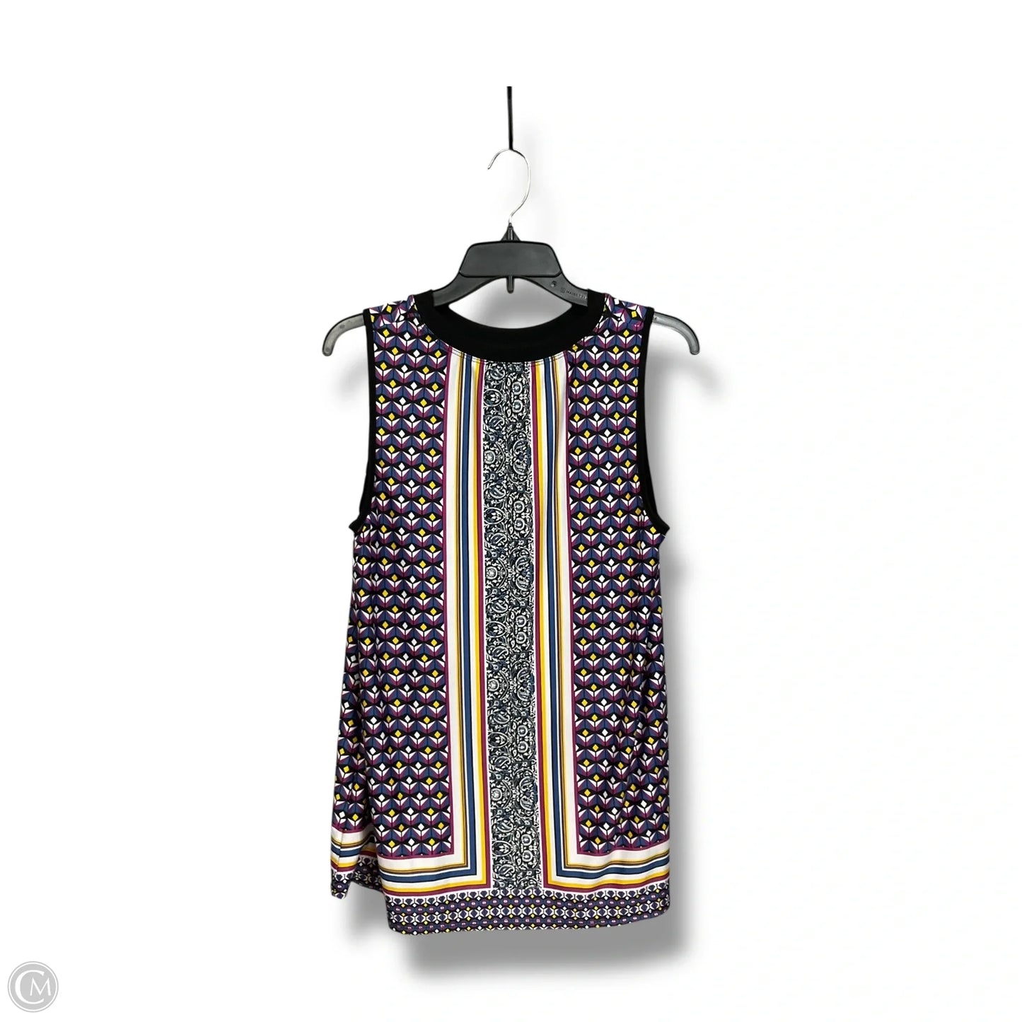 Top Sleeveless By Apt 9 In Multi-colored, Size: L