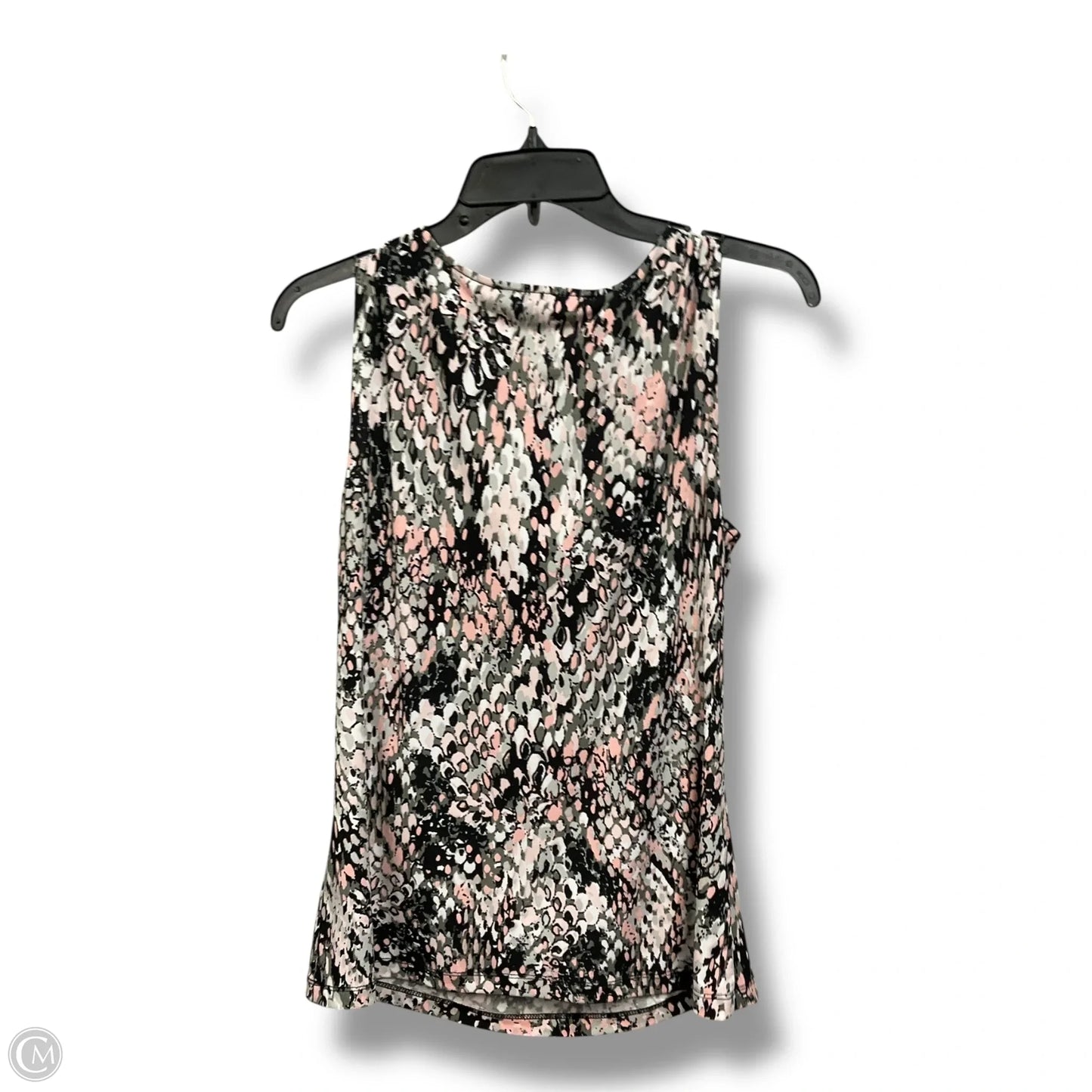 Top Sleeveless By Kasper In Black & Pink, Size: M