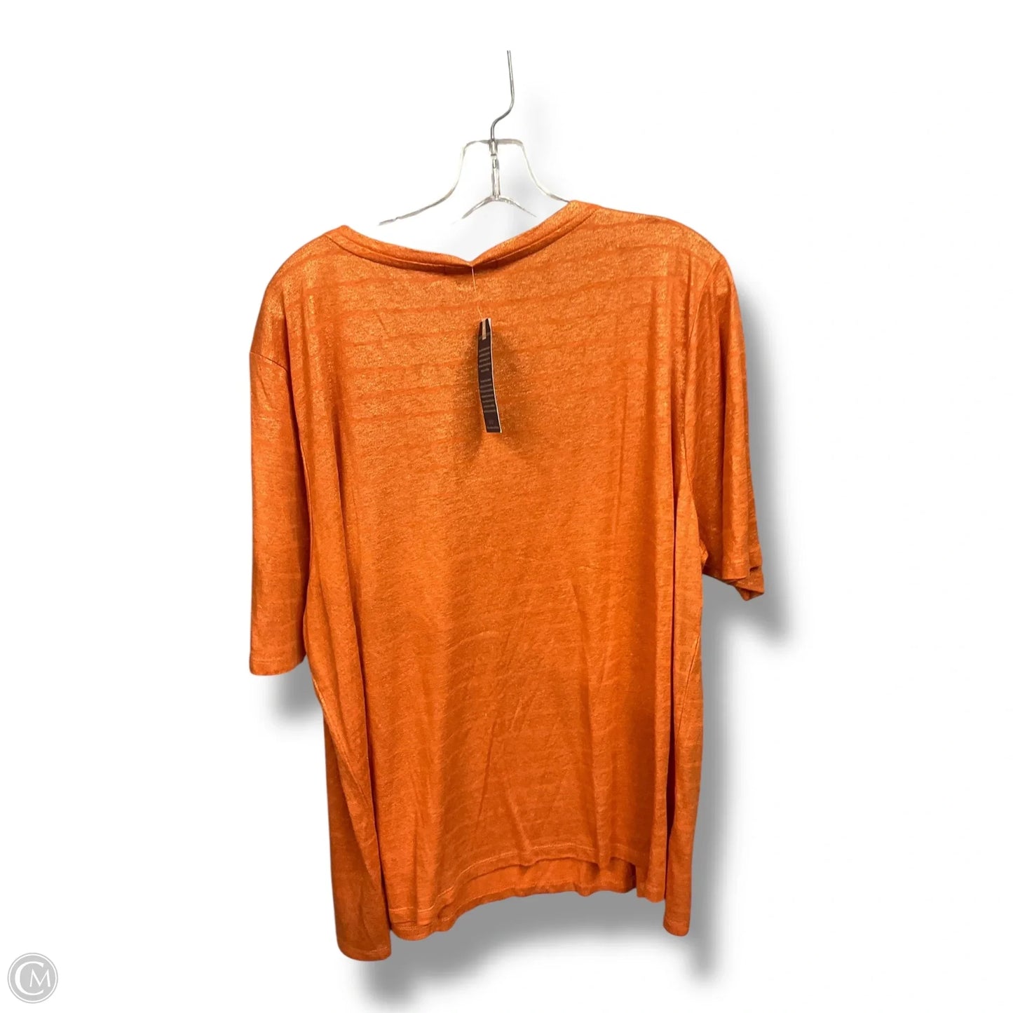 Top Short Sleeve By Democracy In Orange, Size: 2x