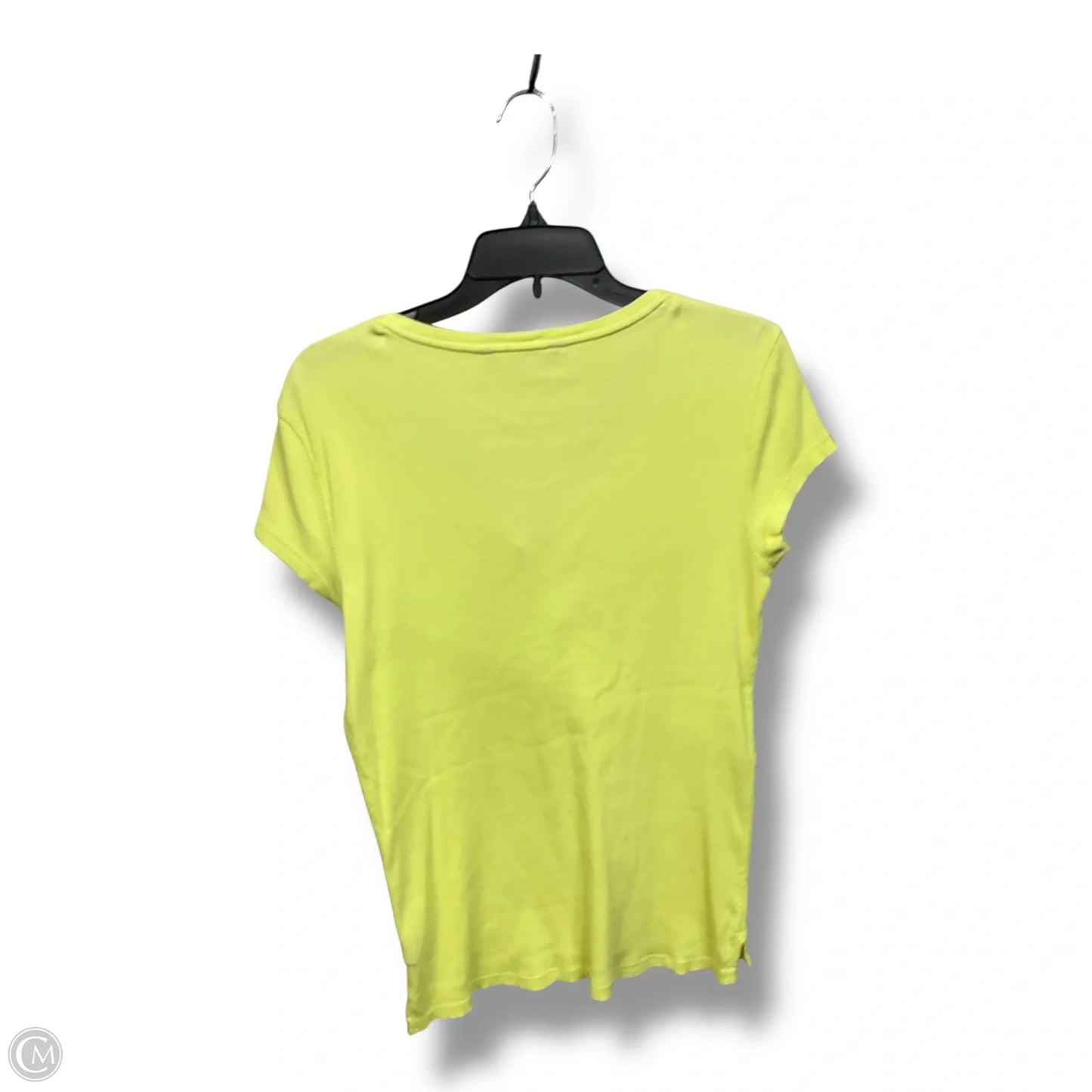 Top Short Sleeve By Ralph Lauren In Yellow, Size: L