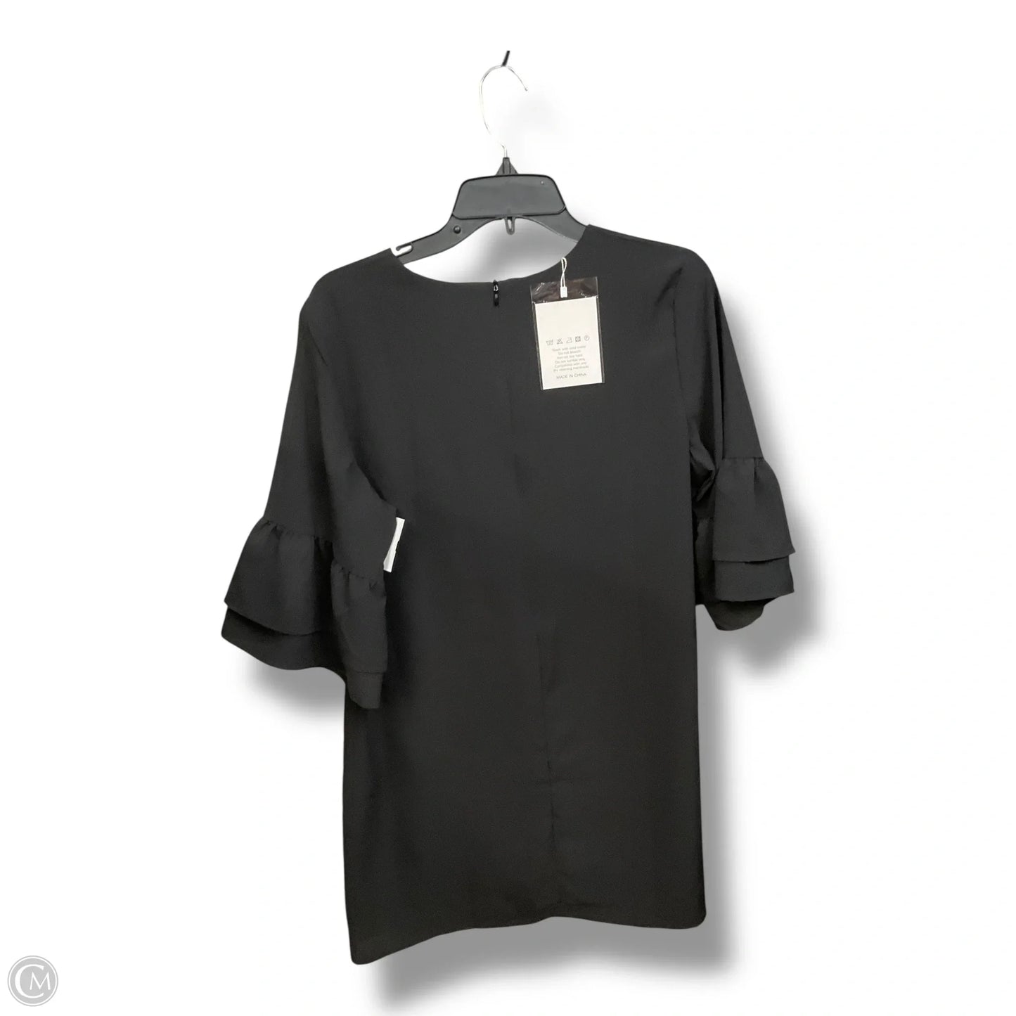 Dress Casual Midi By Clothes Mentor In Black, Size: L