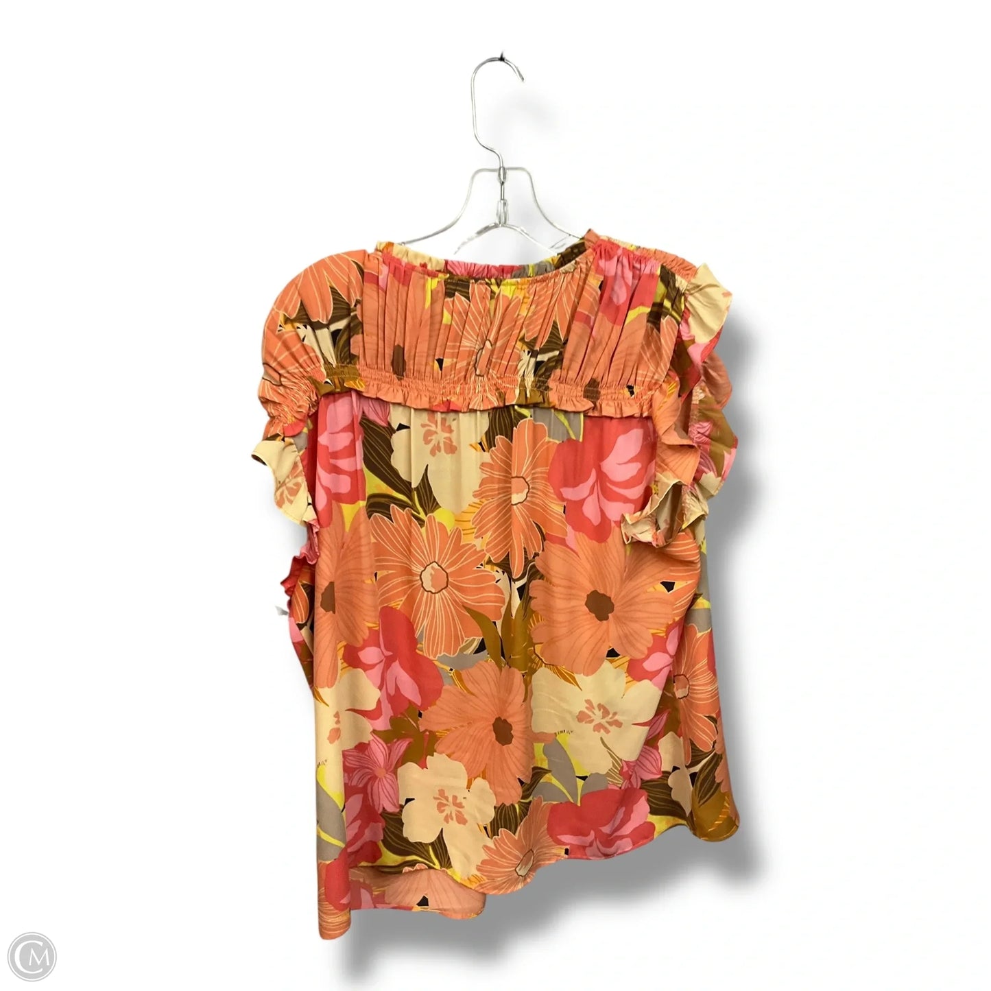 Top Sleeveless By Dr2 In Floral Print, Size: Xl