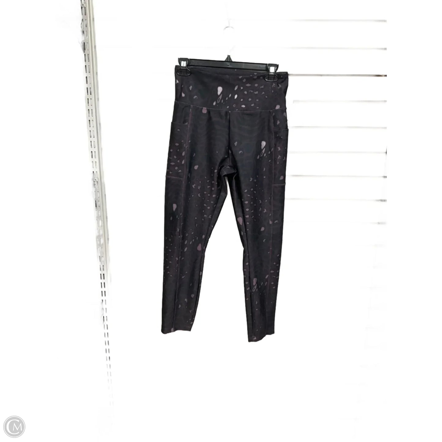 Athletic Leggings By Lululemon In Black & Tan, Size: M