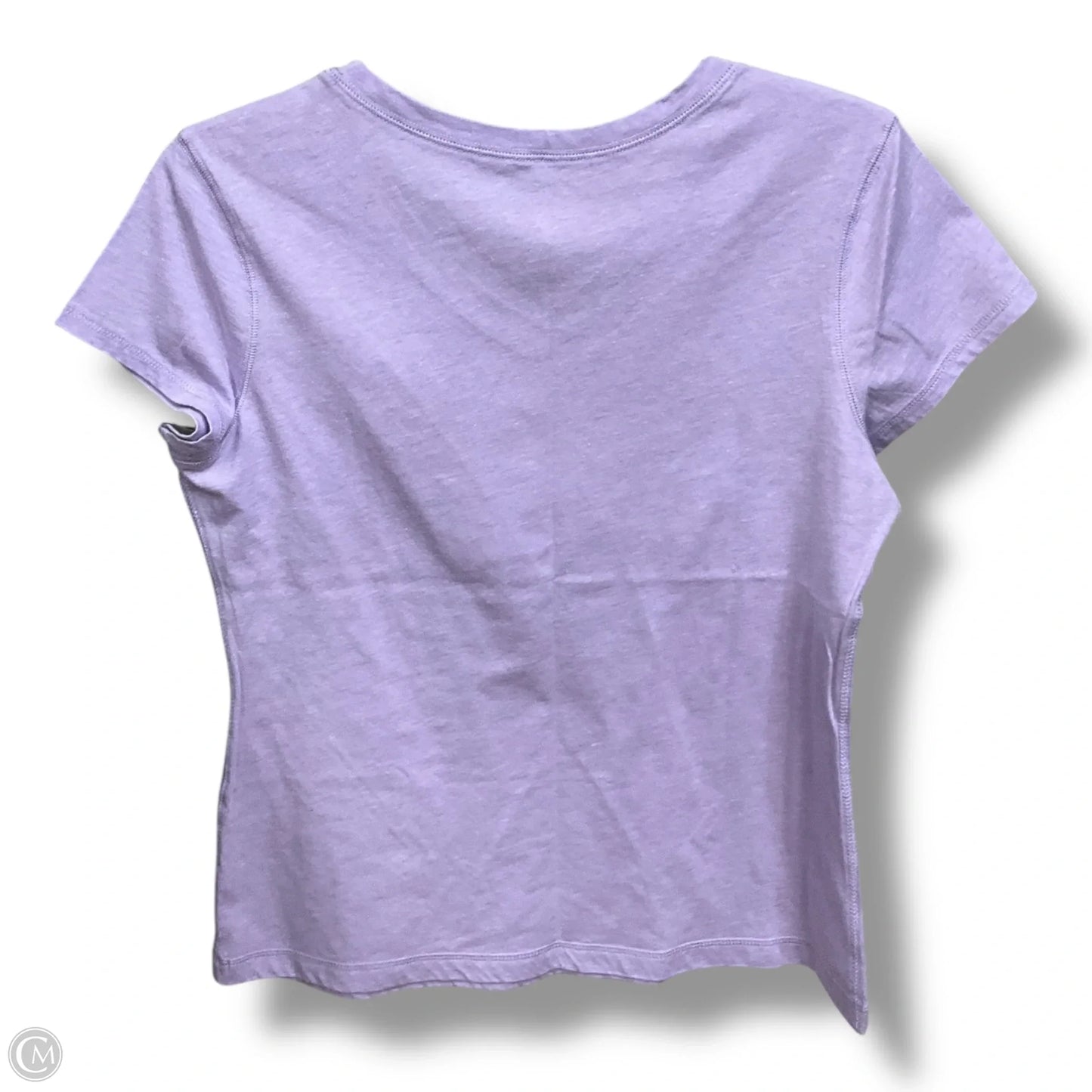 Athletic Top Short Sleeve By Tek Gear In Purple, Size: L