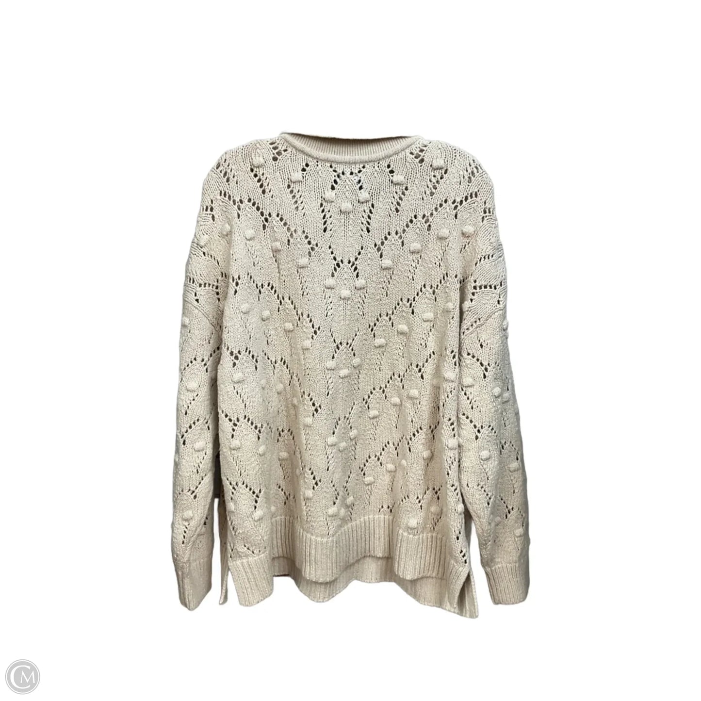 Sweater By Lands End In Beige, Size: 3x