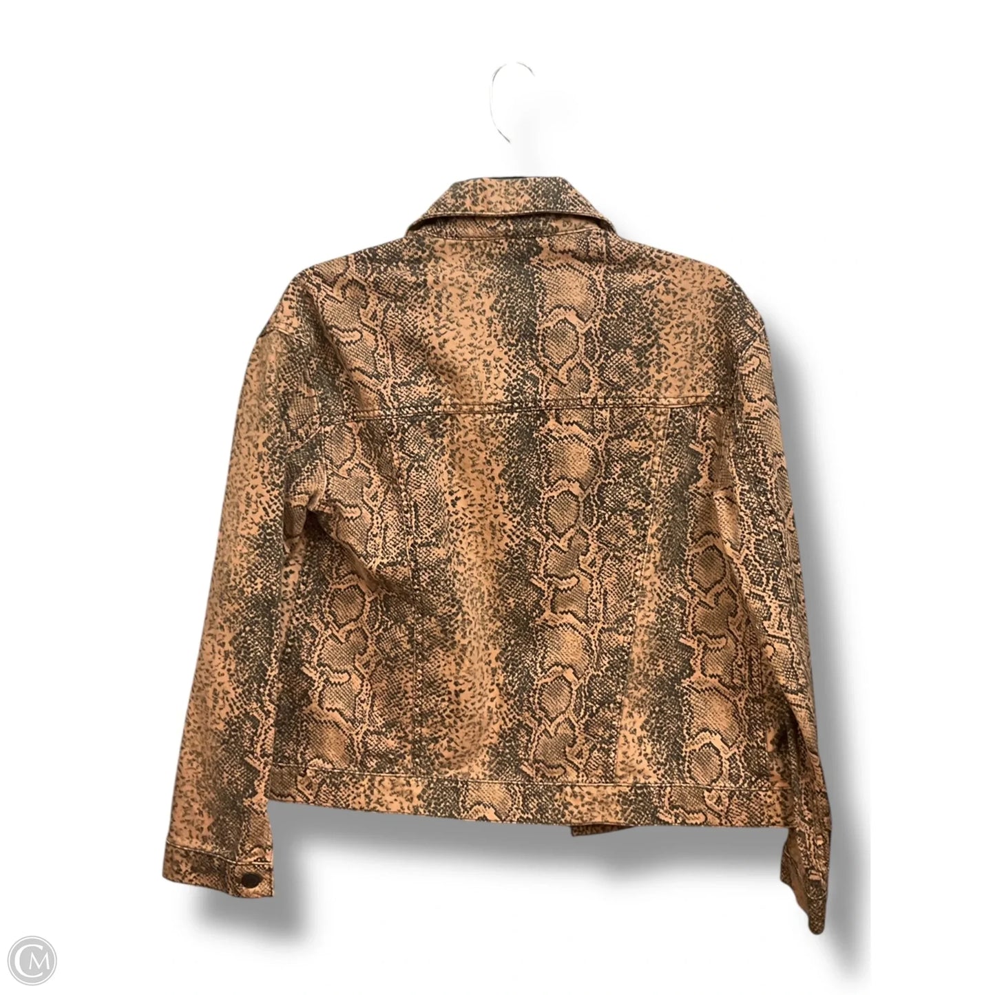 Jacket Denim By Free People In Animal Print, Size: Xs