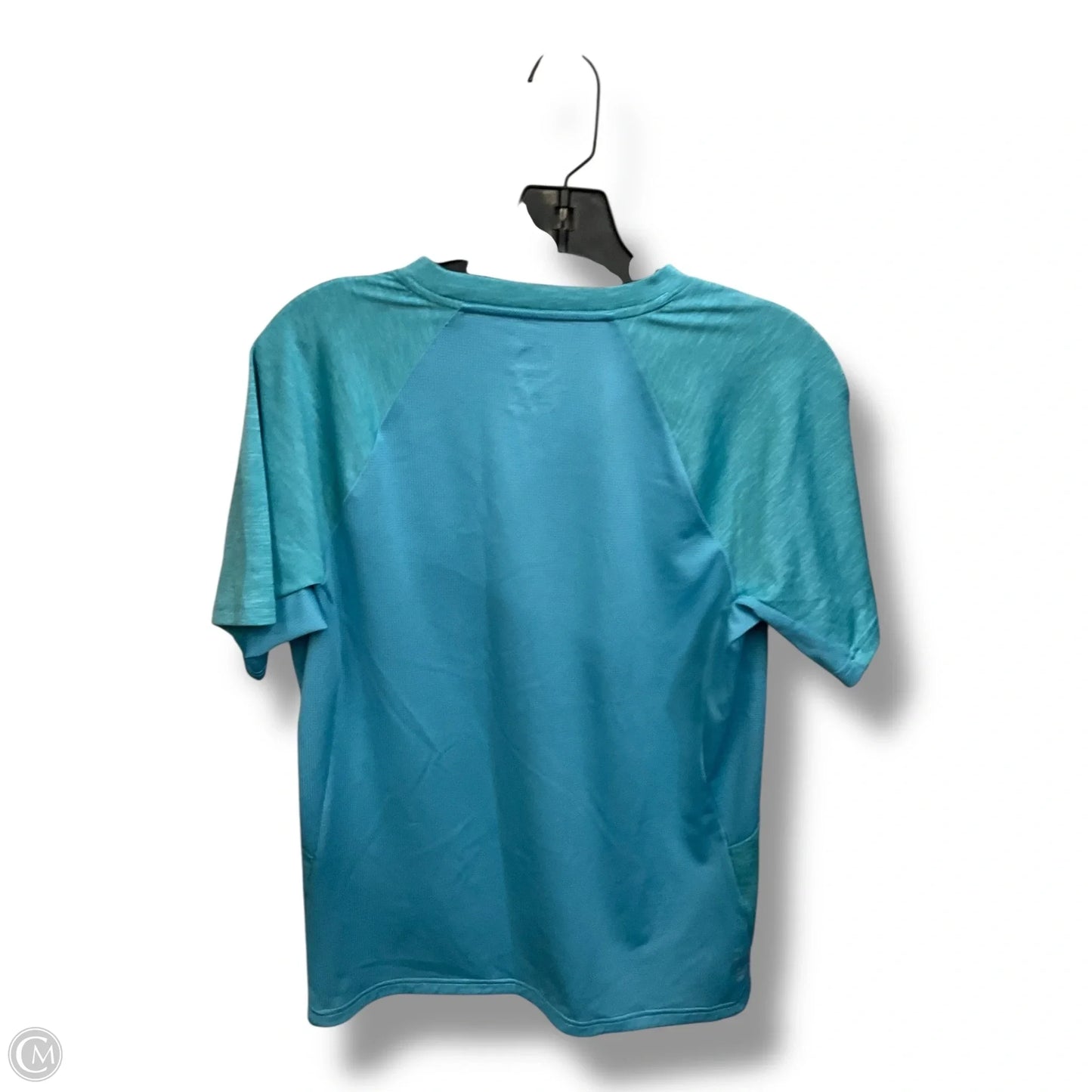 Athletic Top Short Sleeve By The North Face In Teal, Size: S