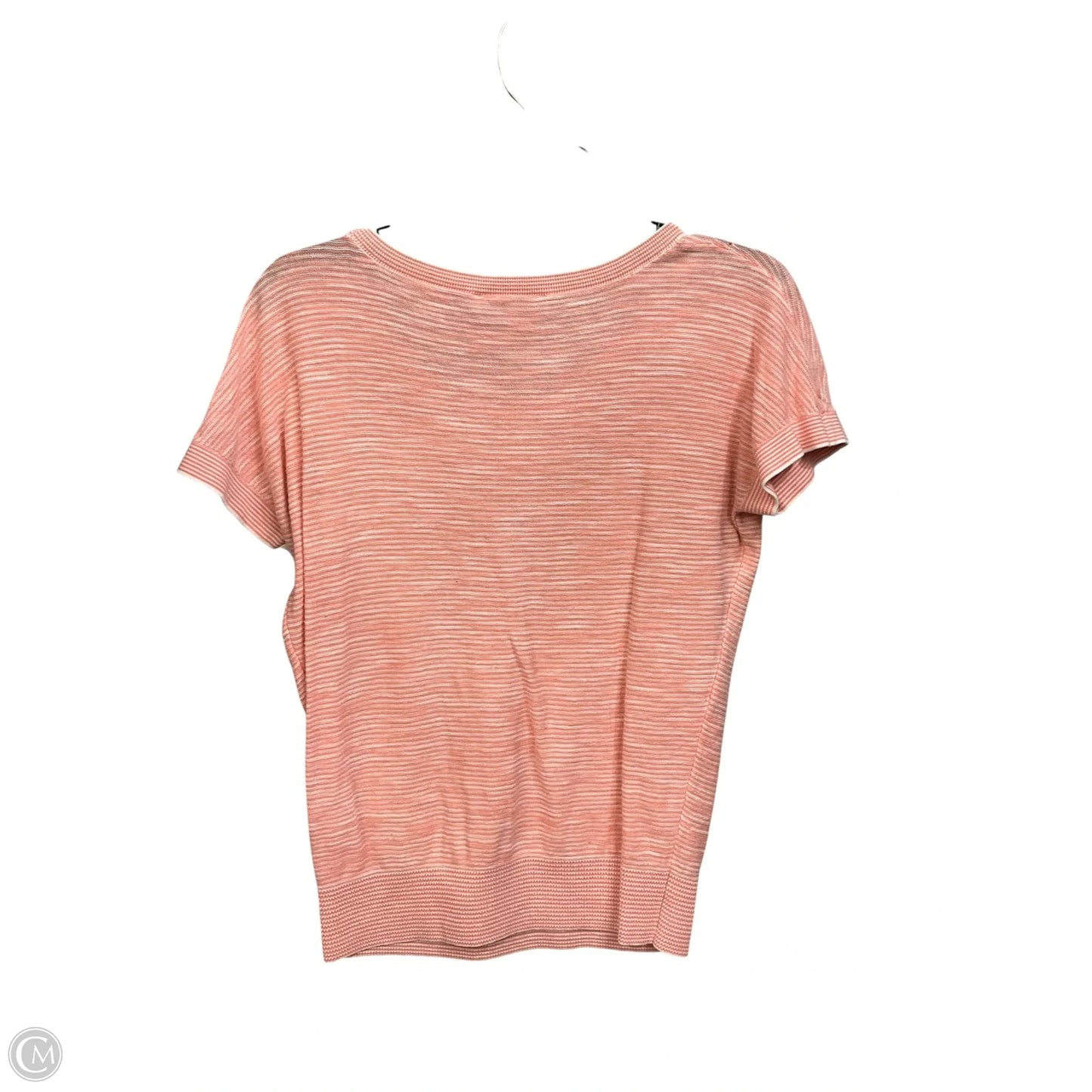 Top Short Sleeve By Loft In Peach, Size: S