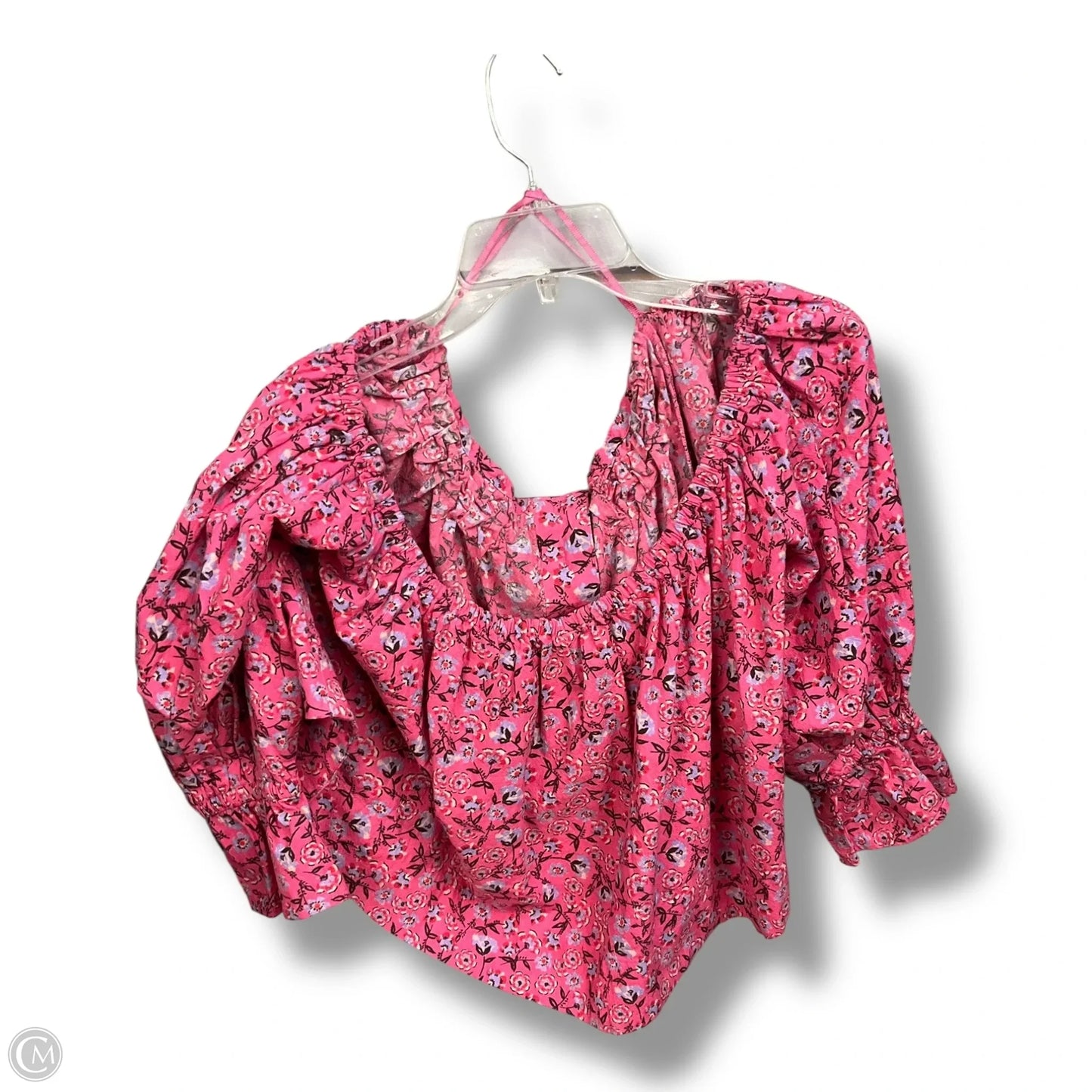 Top 3/4 Sleeve By Free People In Pink, Size: M