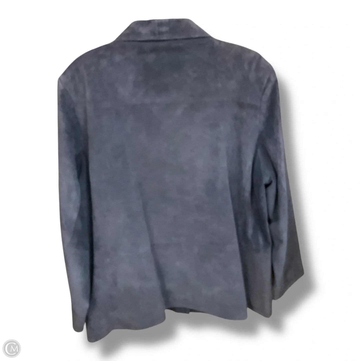 Jacket Leather By Clothes Mentor In Blue, Size: Xl