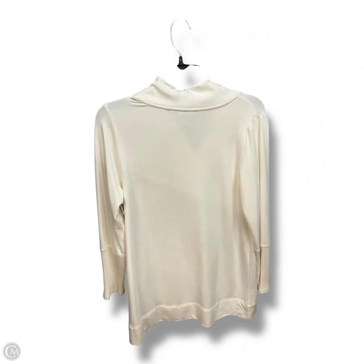 Top Long Sleeve Basic By Soft Surroundings In Cream, Size: Xs