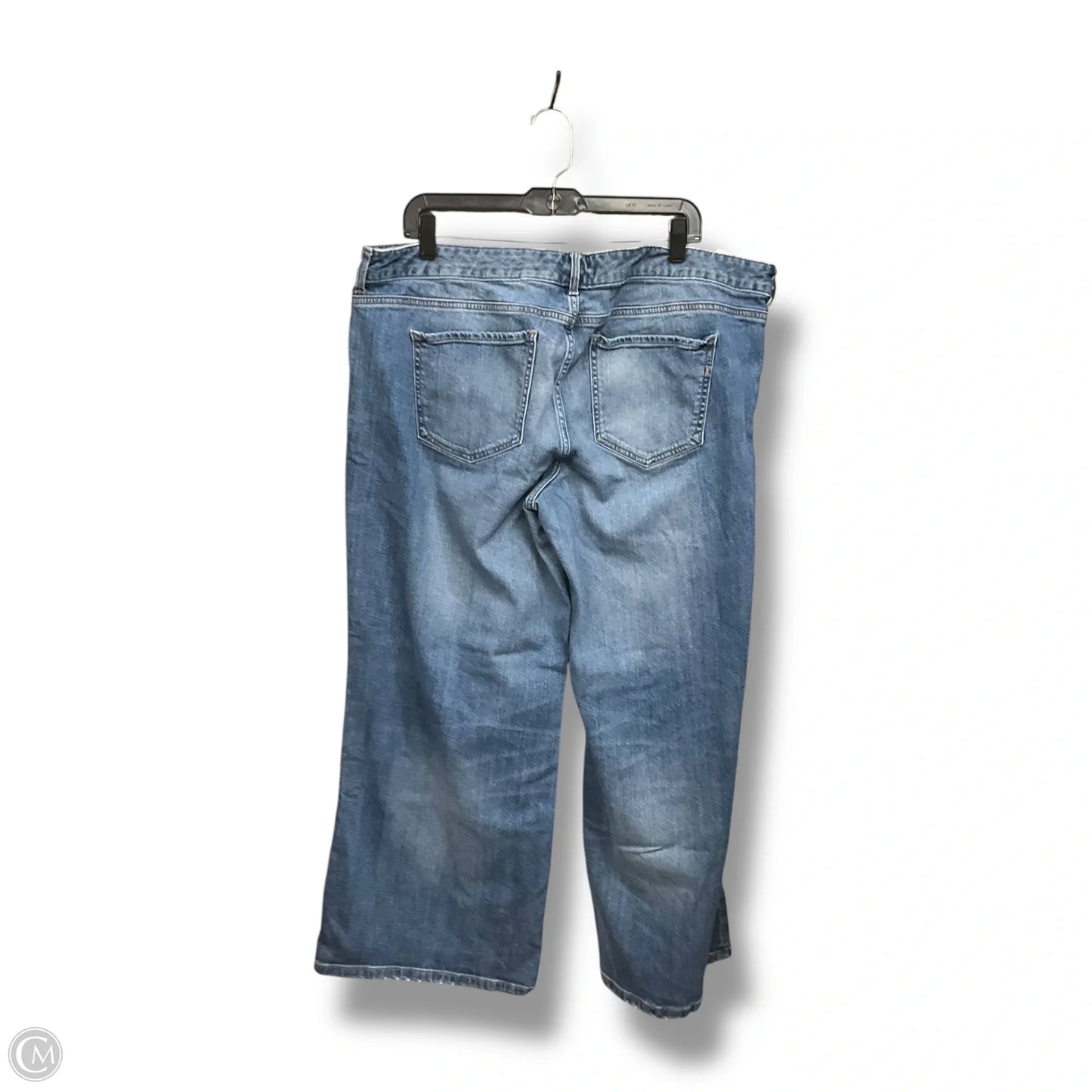 Jeans Wide Leg By Express In Blue Denim, Size: 18