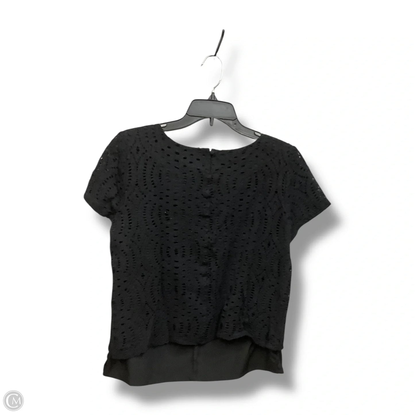 Top Short Sleeve By J. Crew In Black, Size: M