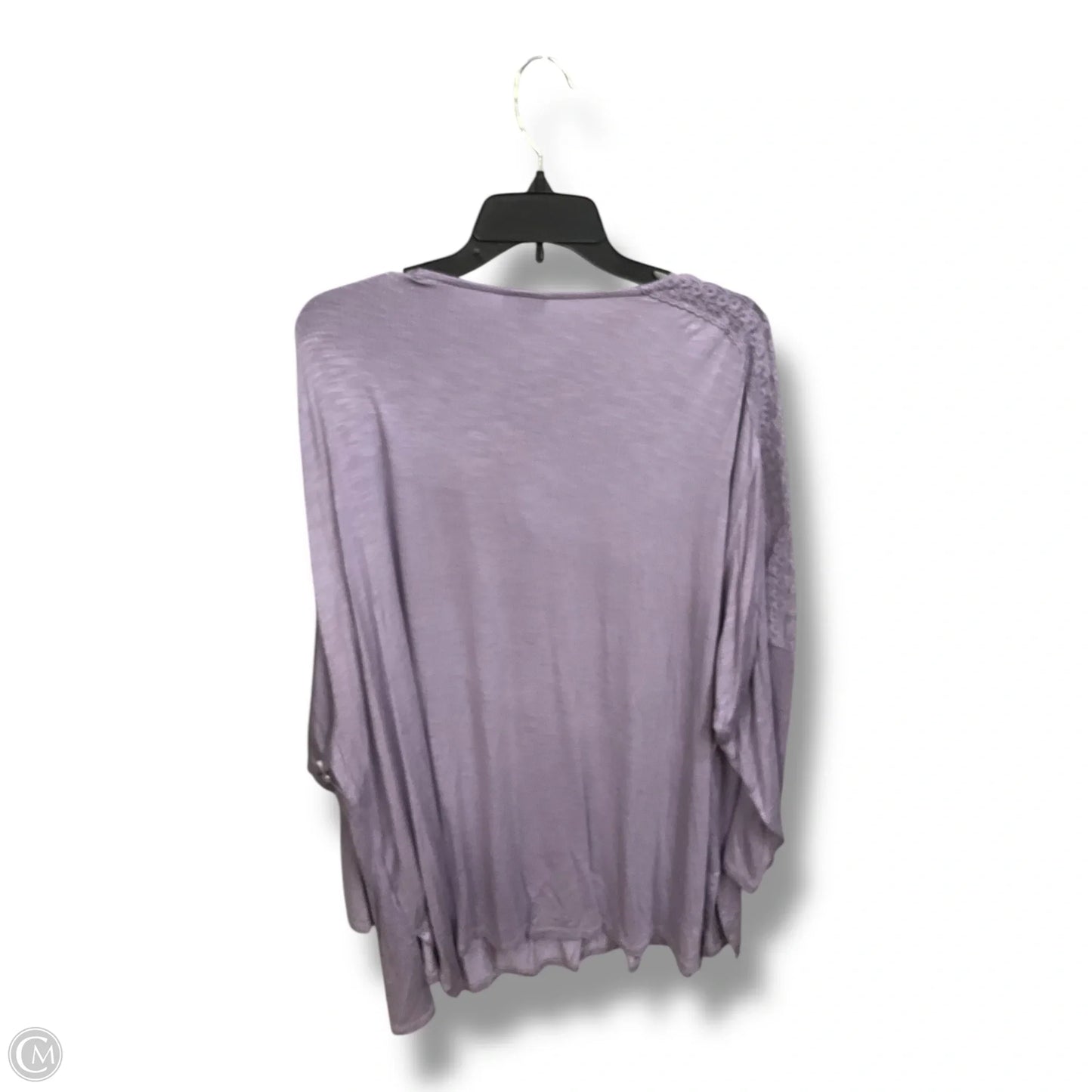 Top 3/4 Sleeve Basic By Torrid In Purple, Size: 4x
