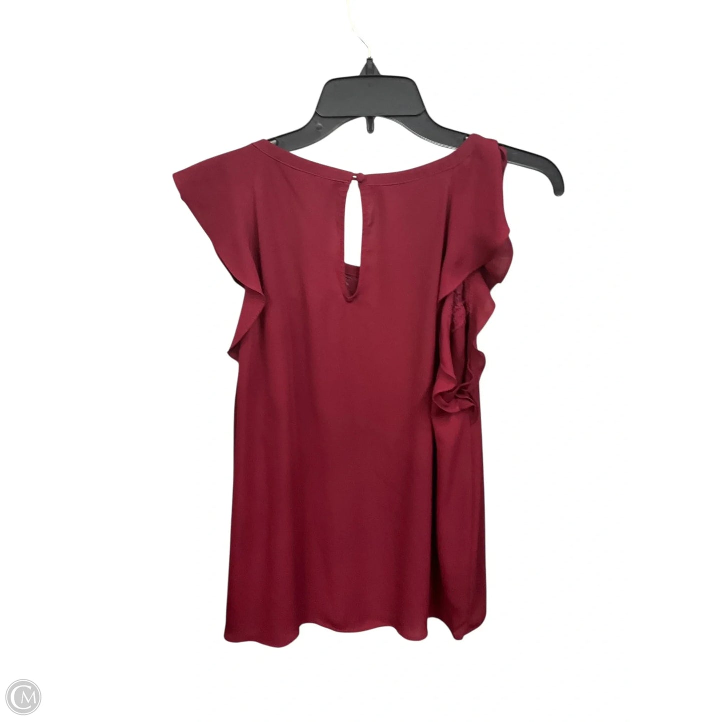 Blouse Sleeveless By Express In Maroon, Size: M