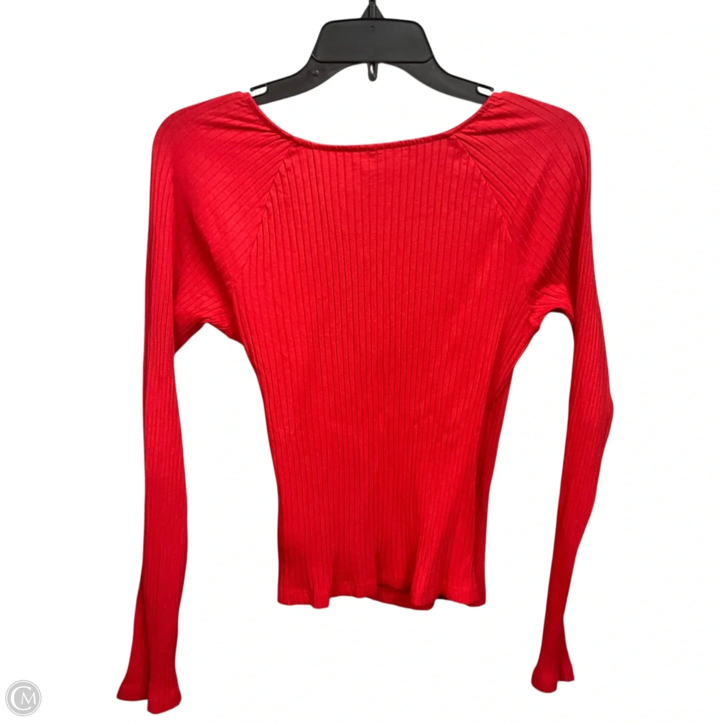 Top Long Sleeve Basic By Universal Thread In Red, Size: M