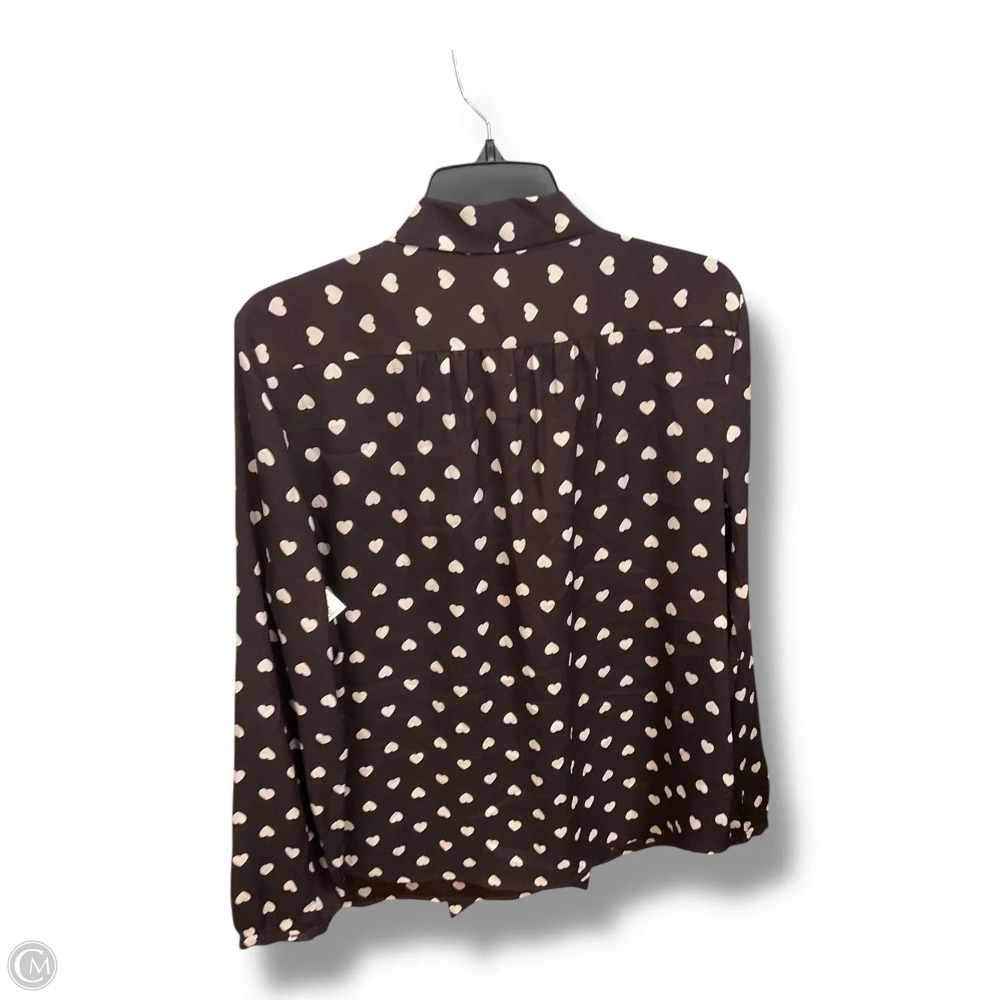 Blouse Long Sleeve By Loft In Purple, Size: L