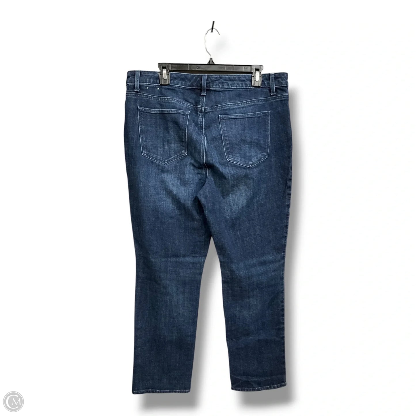 Jeans Straight By Talbots In Blue Denim, Size: 16