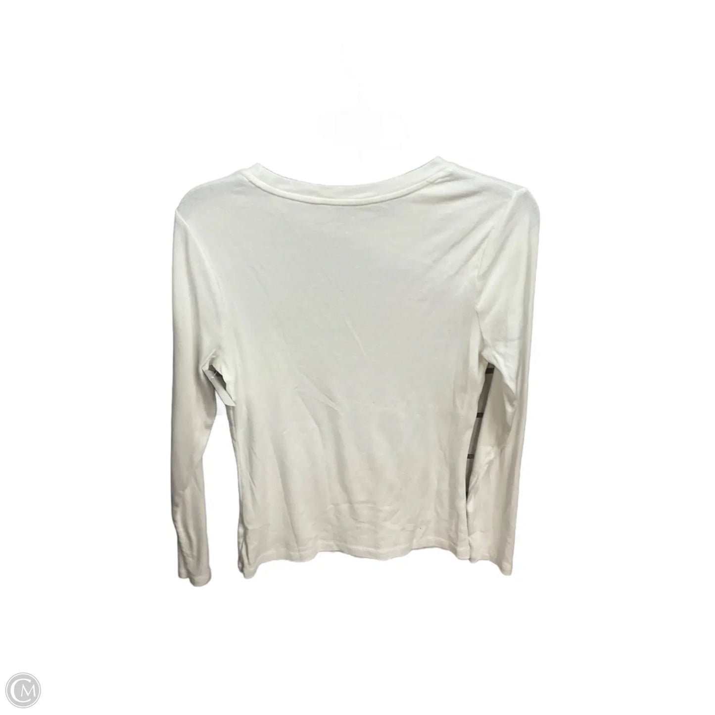 Top Long Sleeve Basic By A New Day In White, Size: M