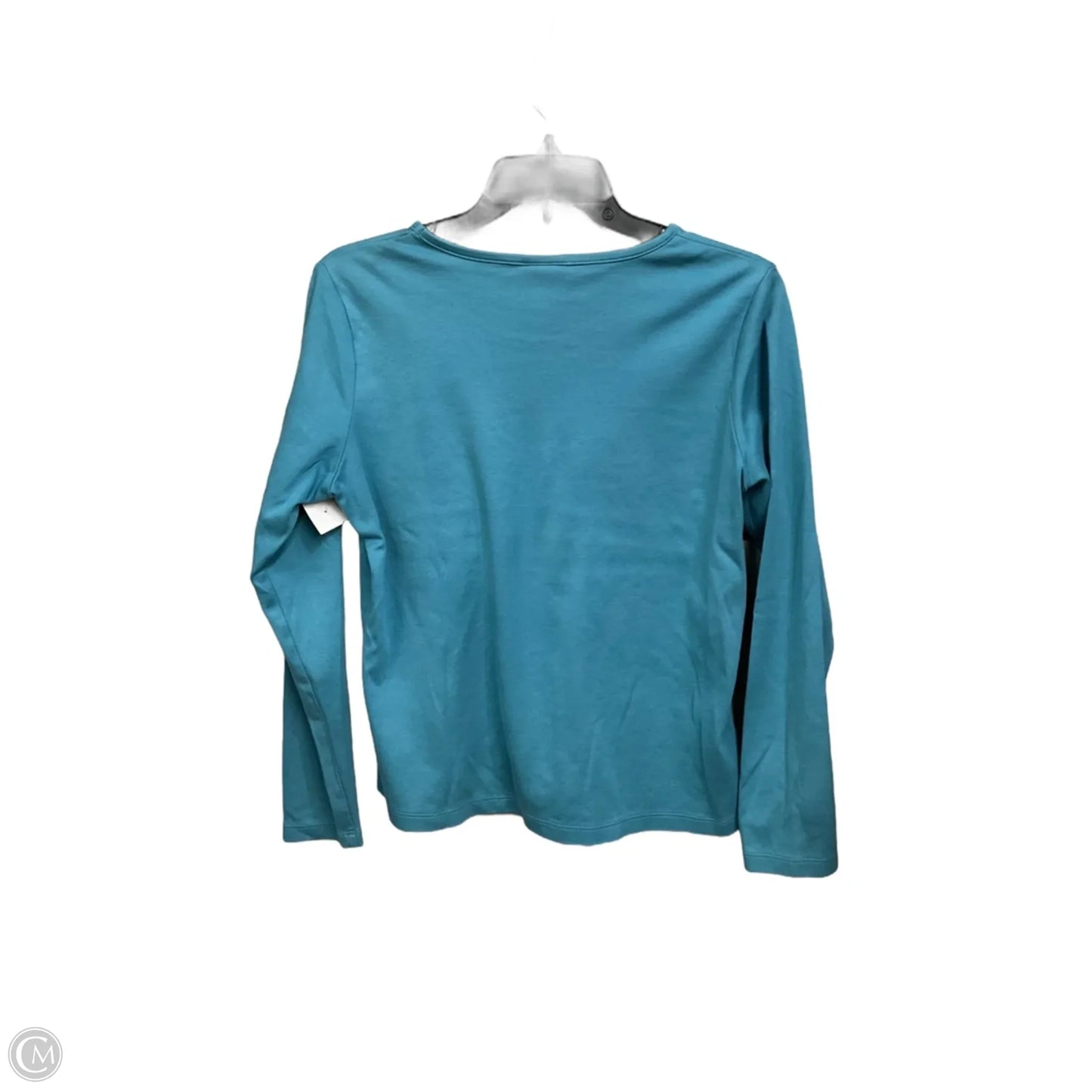 Top Long Sleeve Basic By L.l. Bean In Teal, Size: M