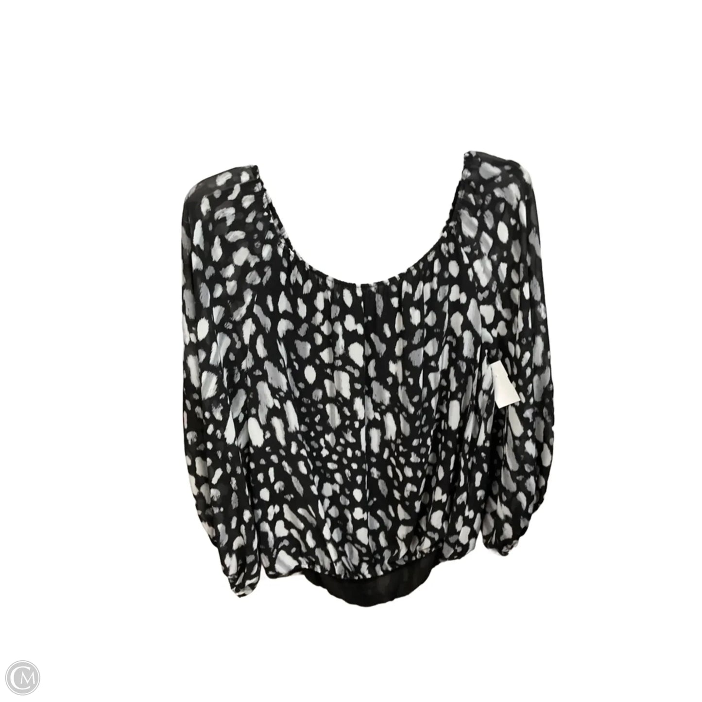 Blouse 3/4 Sleeve By Vince Camuto In Animal Print, Size: M