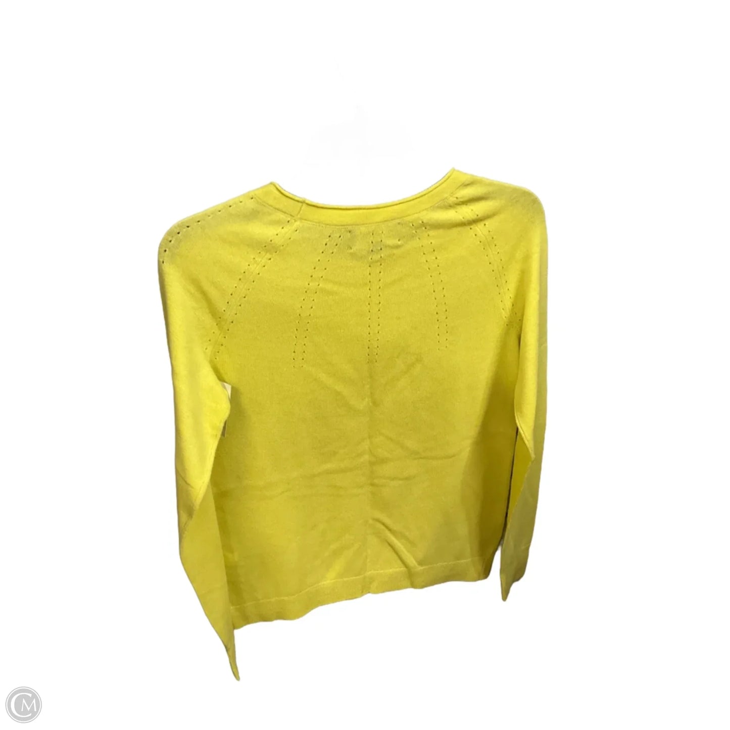 Top Long Sleeve Basic By Banana Republic In Yellow, Size: Xs